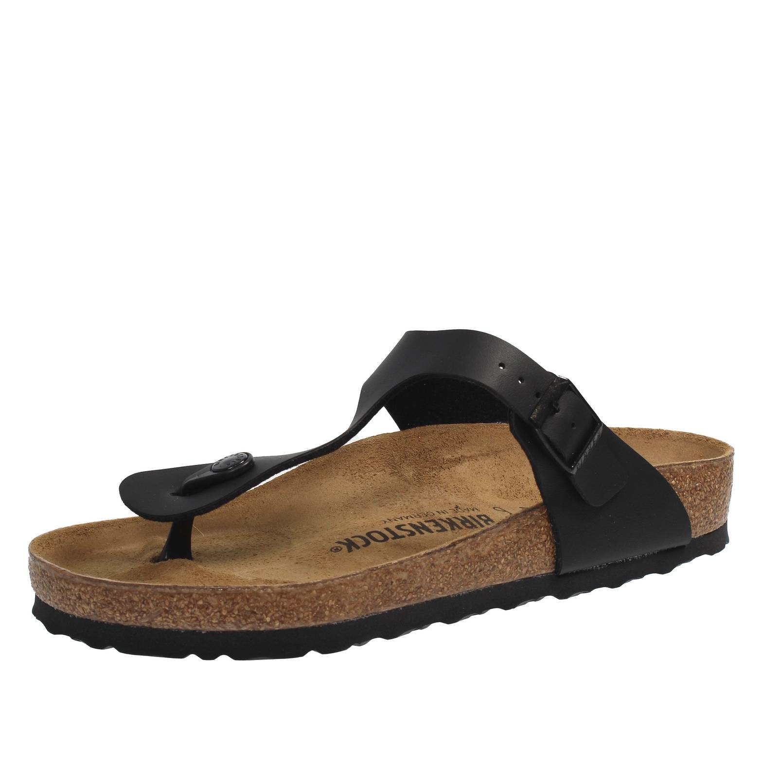 Birkenstock Gizeh Bs Schwarz - Damen Schuhe Pantoletten Zehentrenner 20590₽