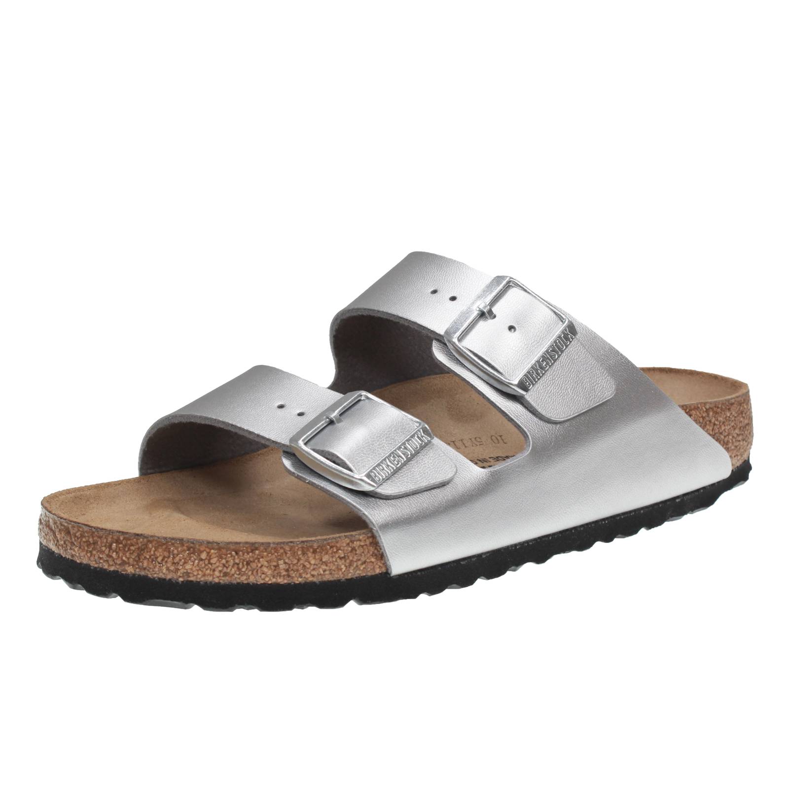 Birkenstock Arizona Bs Silber - Damen Schuhe Hausschuhe Schnalle und Band 22790₽