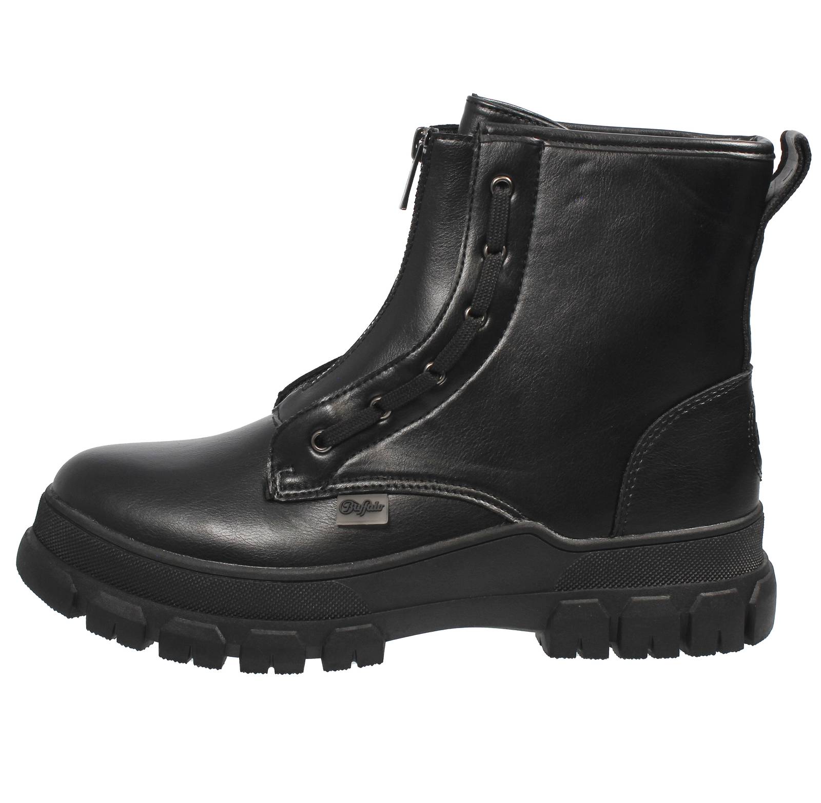 BUFFALO Nova Zip Boot - Stivaletti carrarmato Donna nero Foto 3