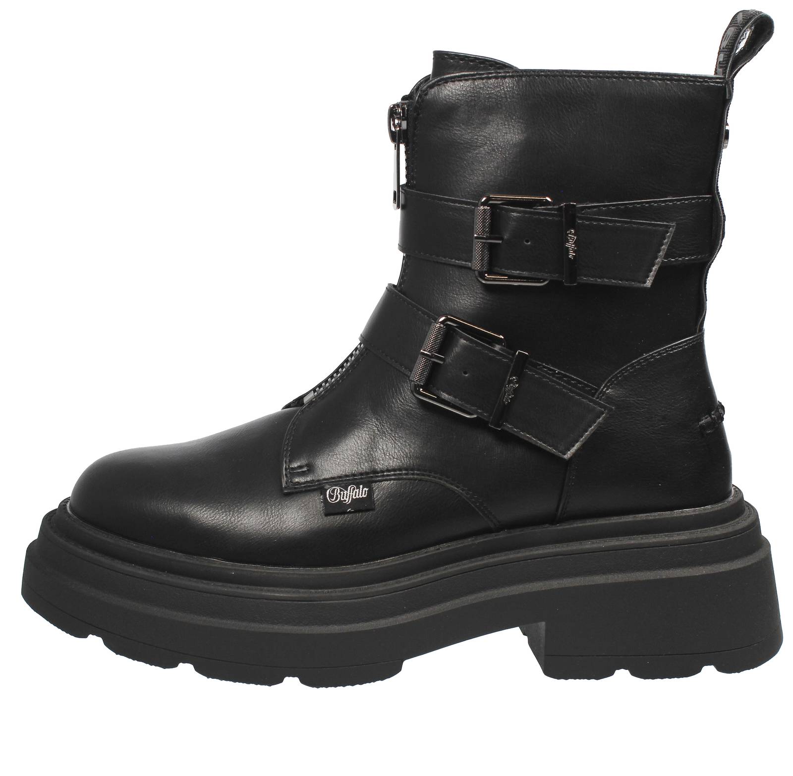 BUFFALO Mars Biker - Stivaletti platform Donna nero Foto 3