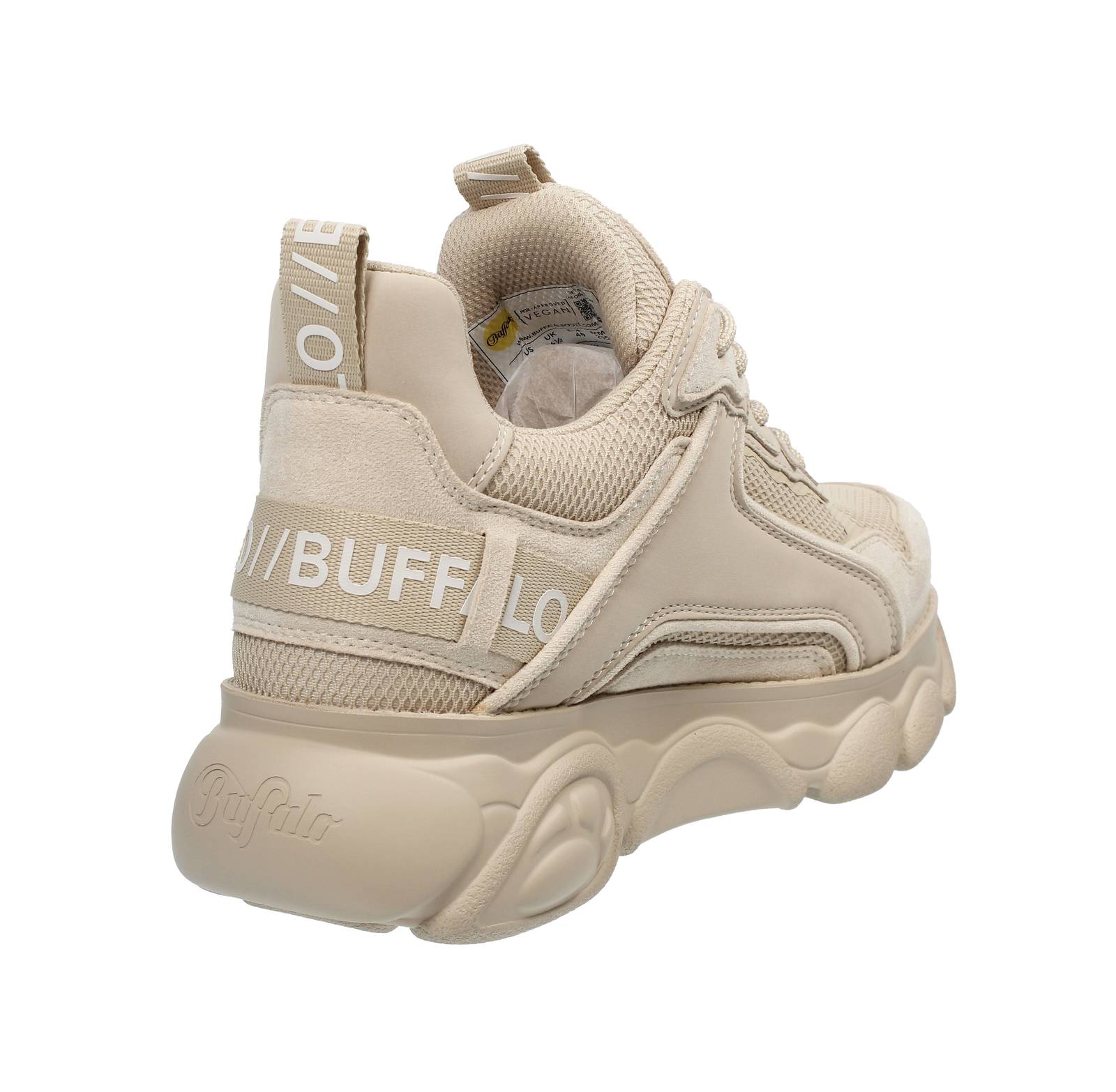 BUFFALO Chai - Sneakers alte platform Donna beige Foto 4