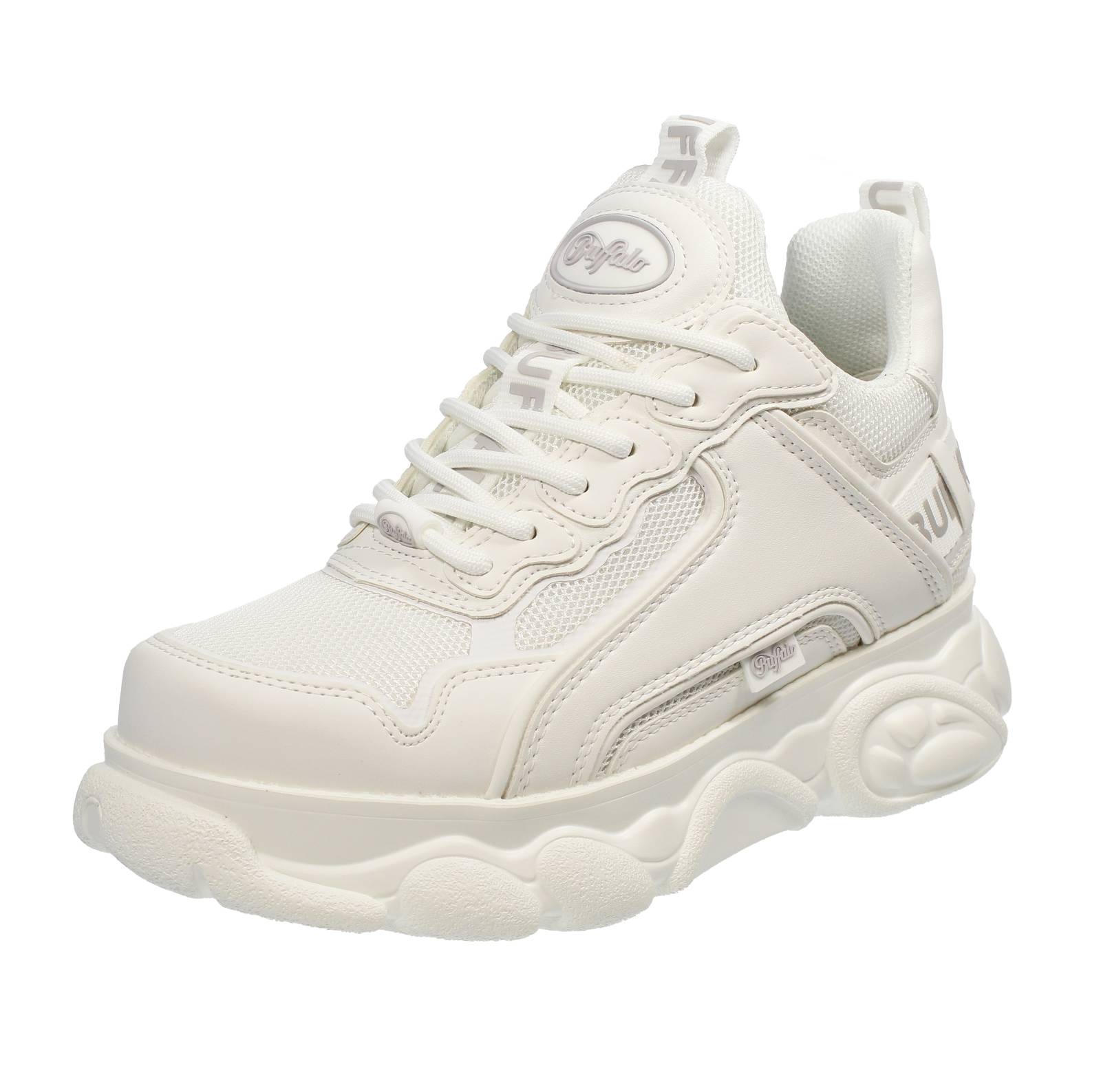 BUFFALO Chai - Sneakers alte platform Donna bianco