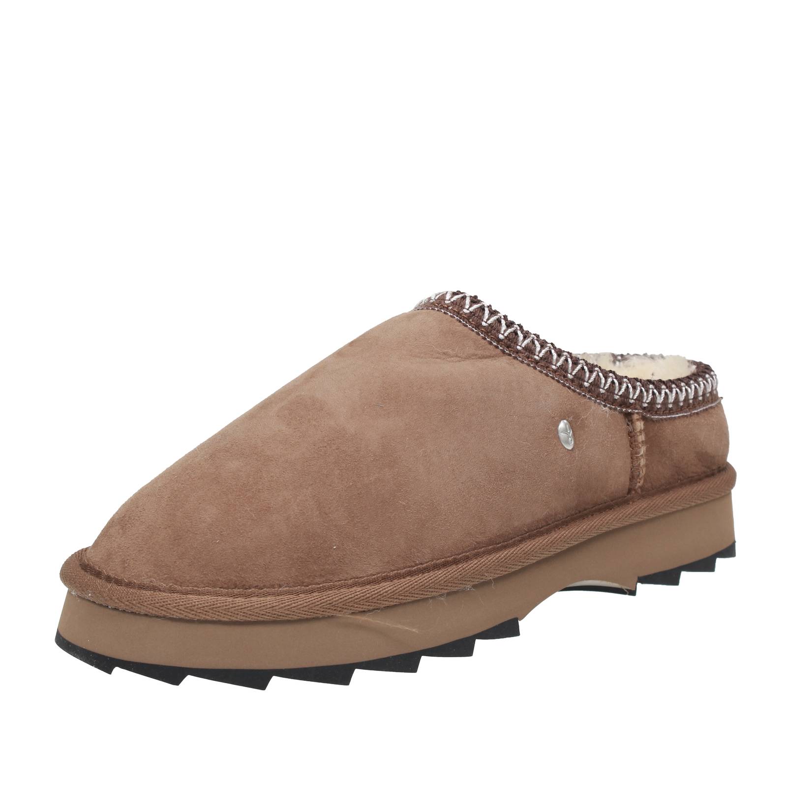 Emu Sharky Scuff - brauner Wildlederfellschuh - Damen Schuhe Pantoletten Sabot 21690₽