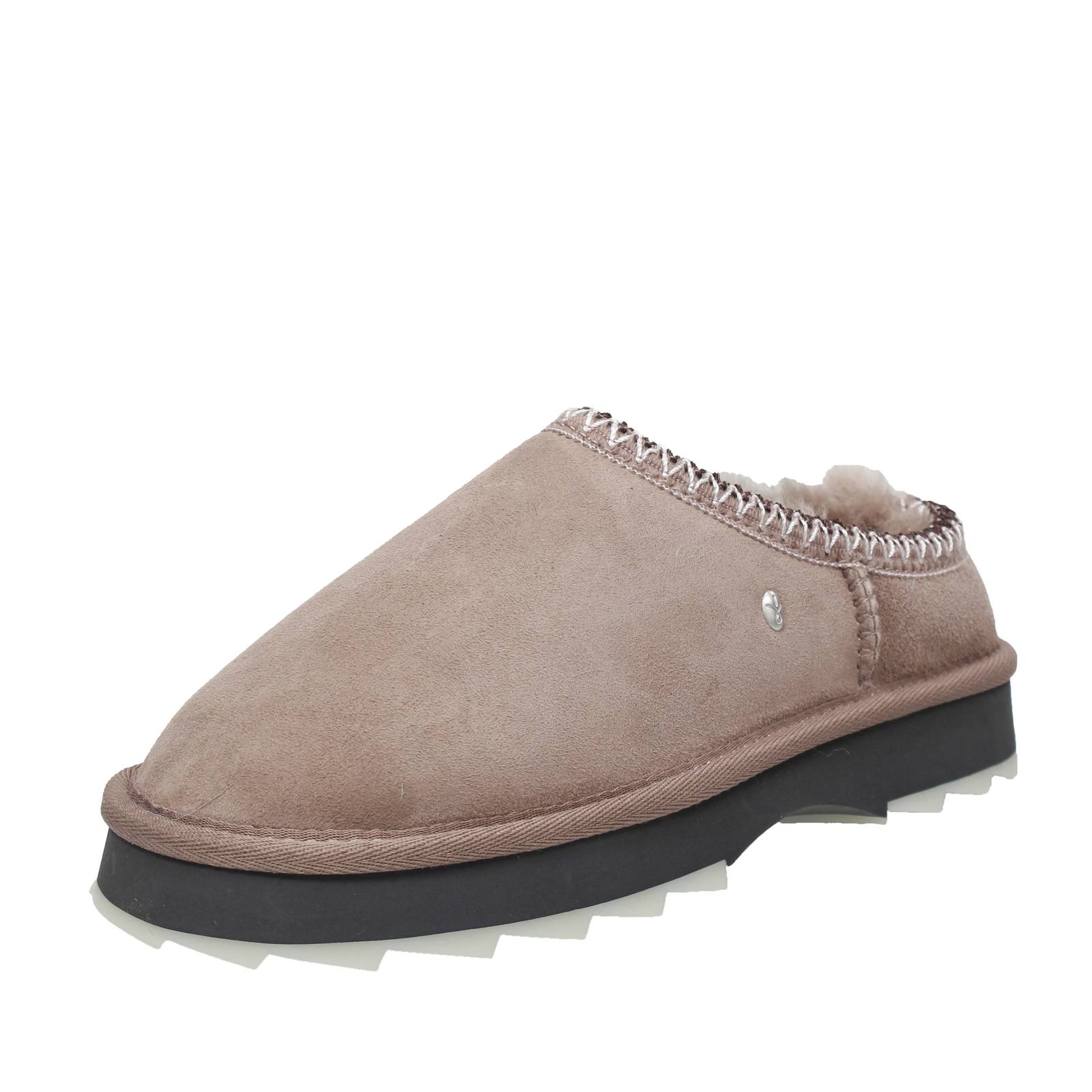 Emu Sharky Scuff - Sand Wildleder Fell Sabot - Damen Schuhe Pantoletten Sabot 20490₽
