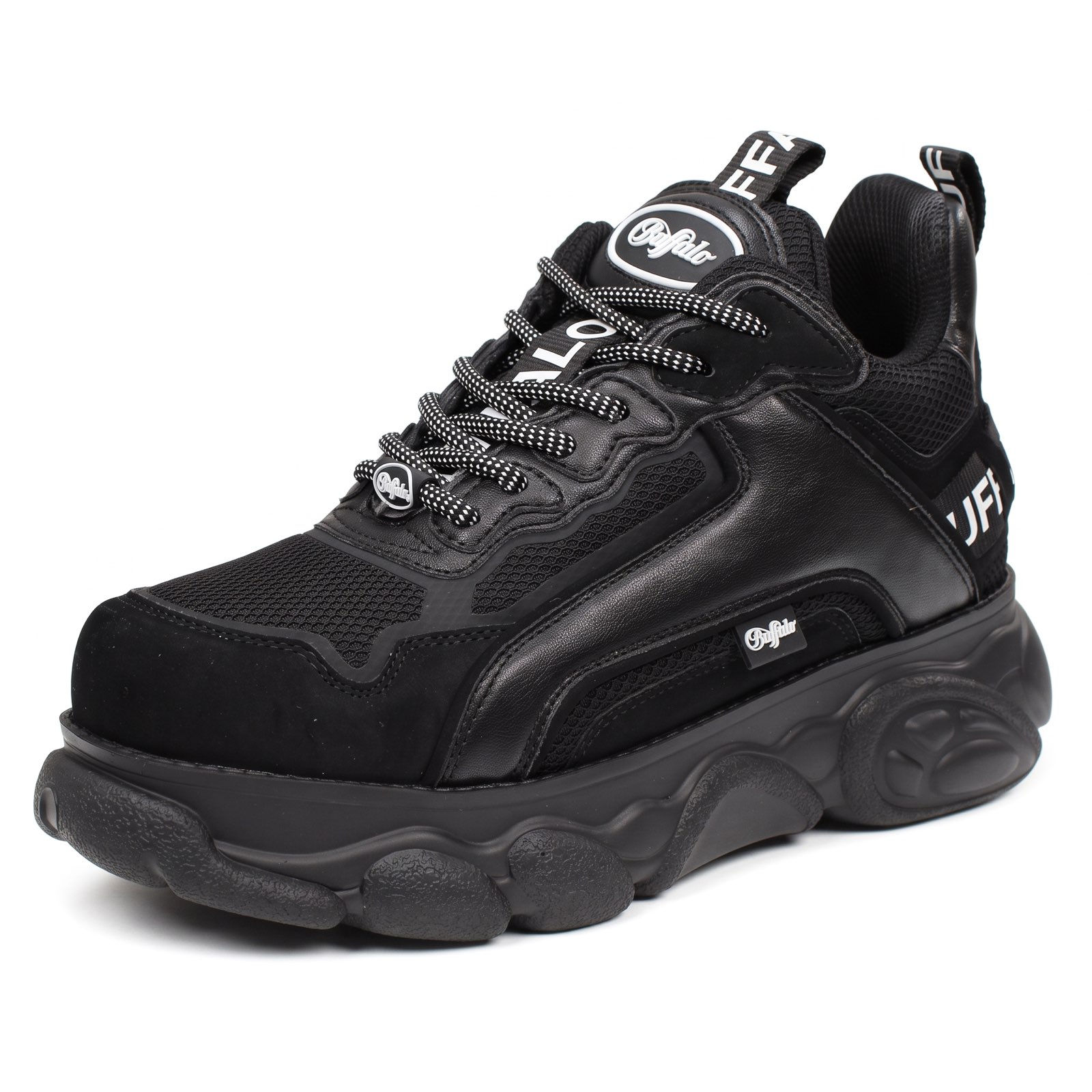 BUFFALO Chai - Sneakers alte platform Donna nero Foto 1