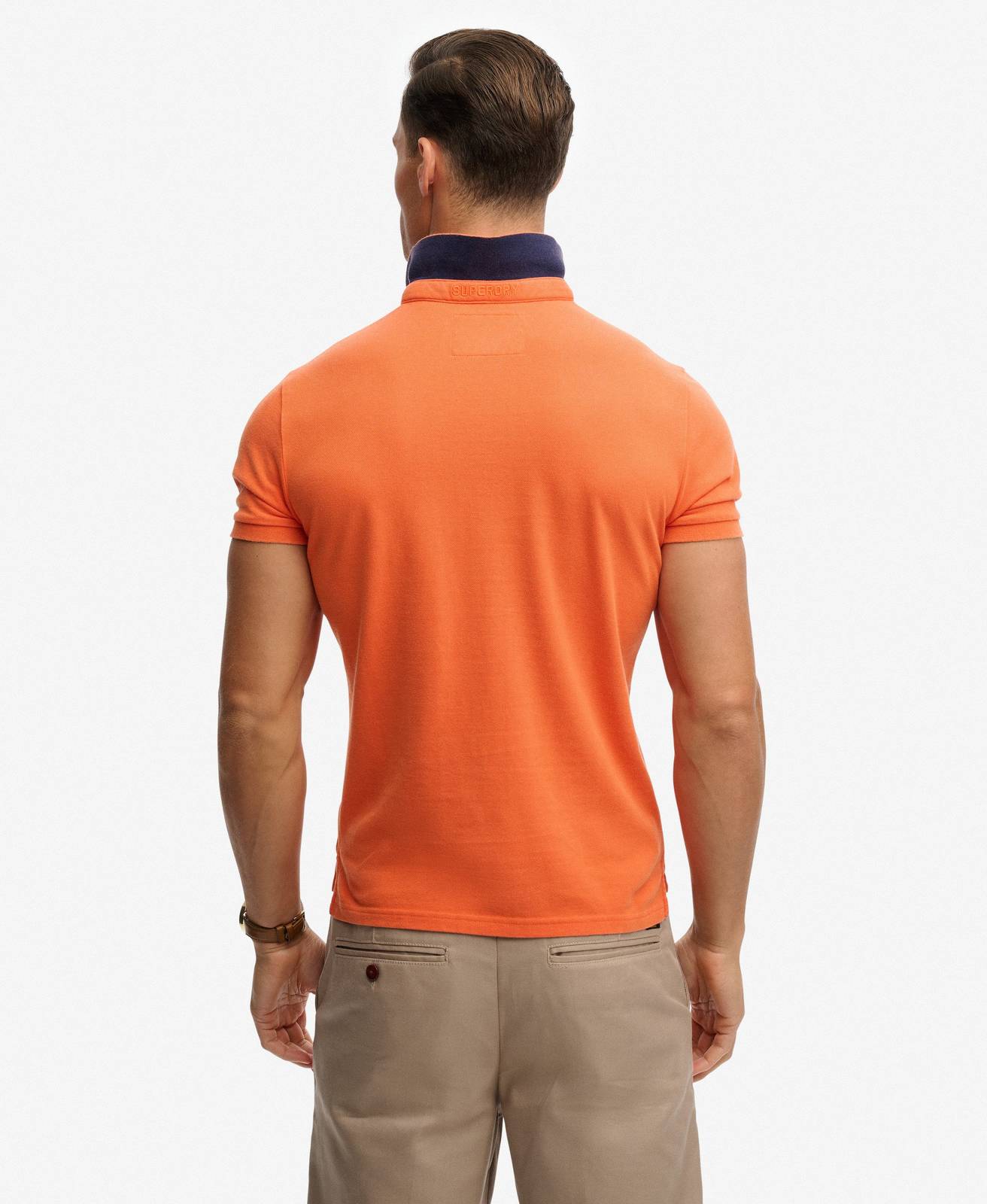 SUPERDRY Monogram Piquet Polo Man orange Photo 2