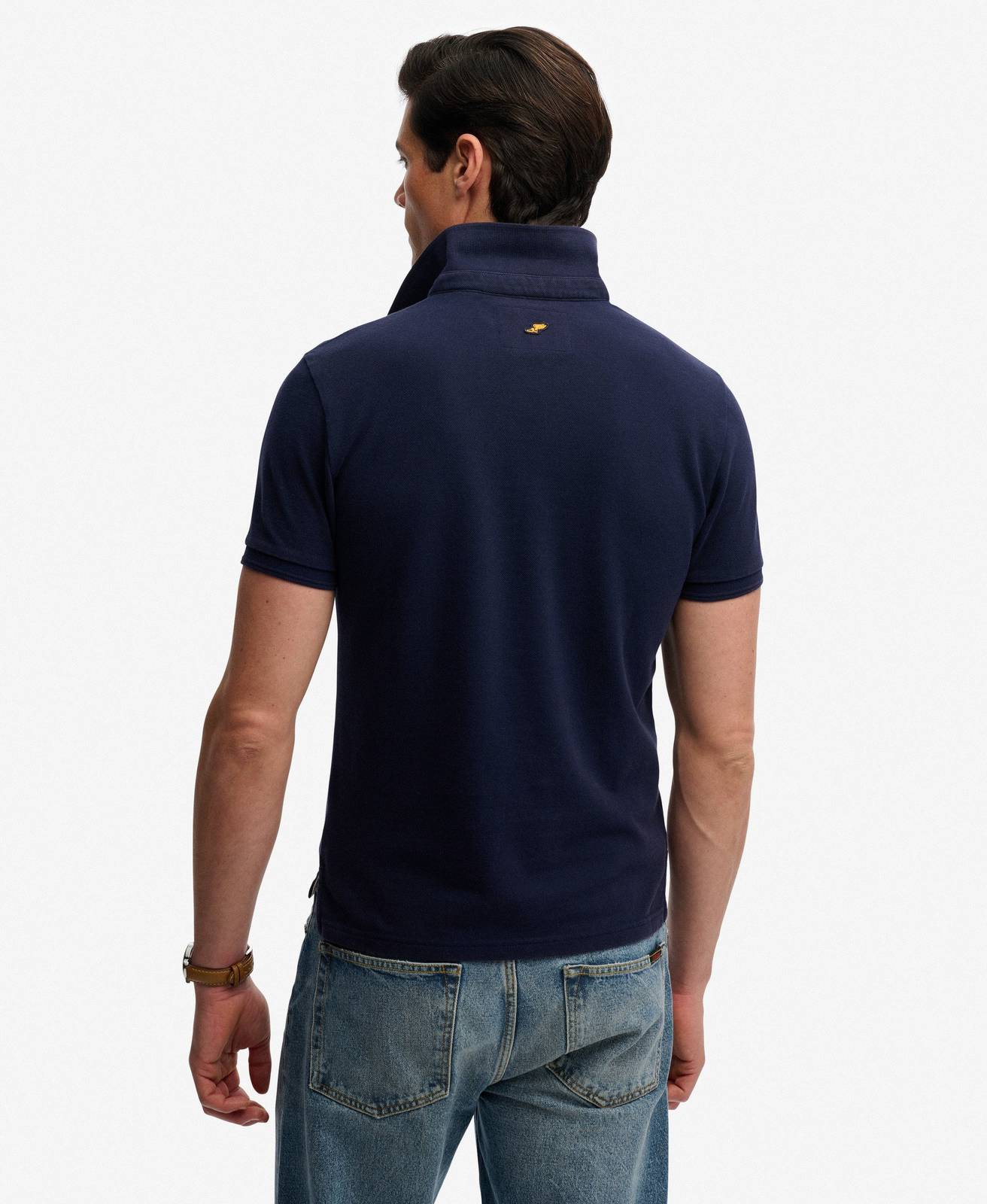 SUPERDRY Classic Piquet Polo Man blue Photo 2