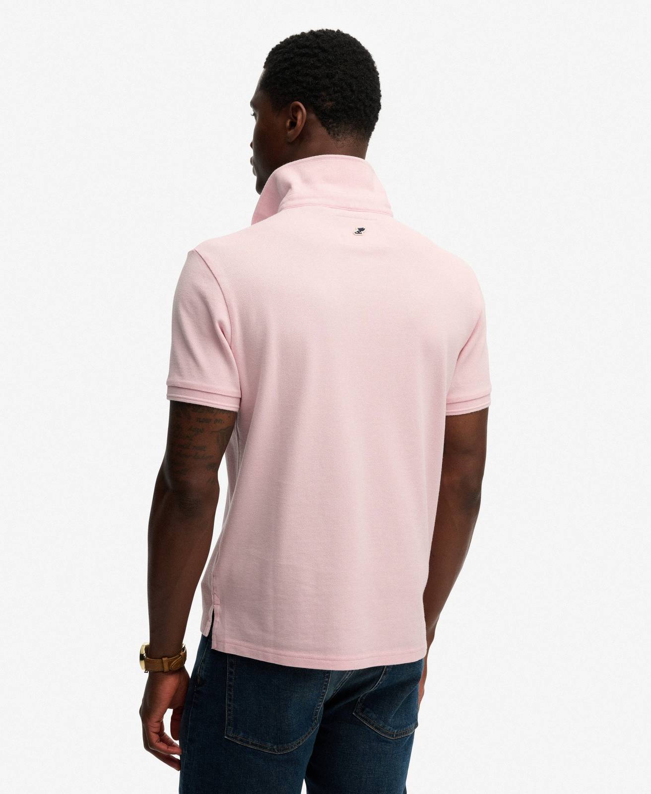 SUPERDRY Classic Piquet Polo Man pink Photo 2