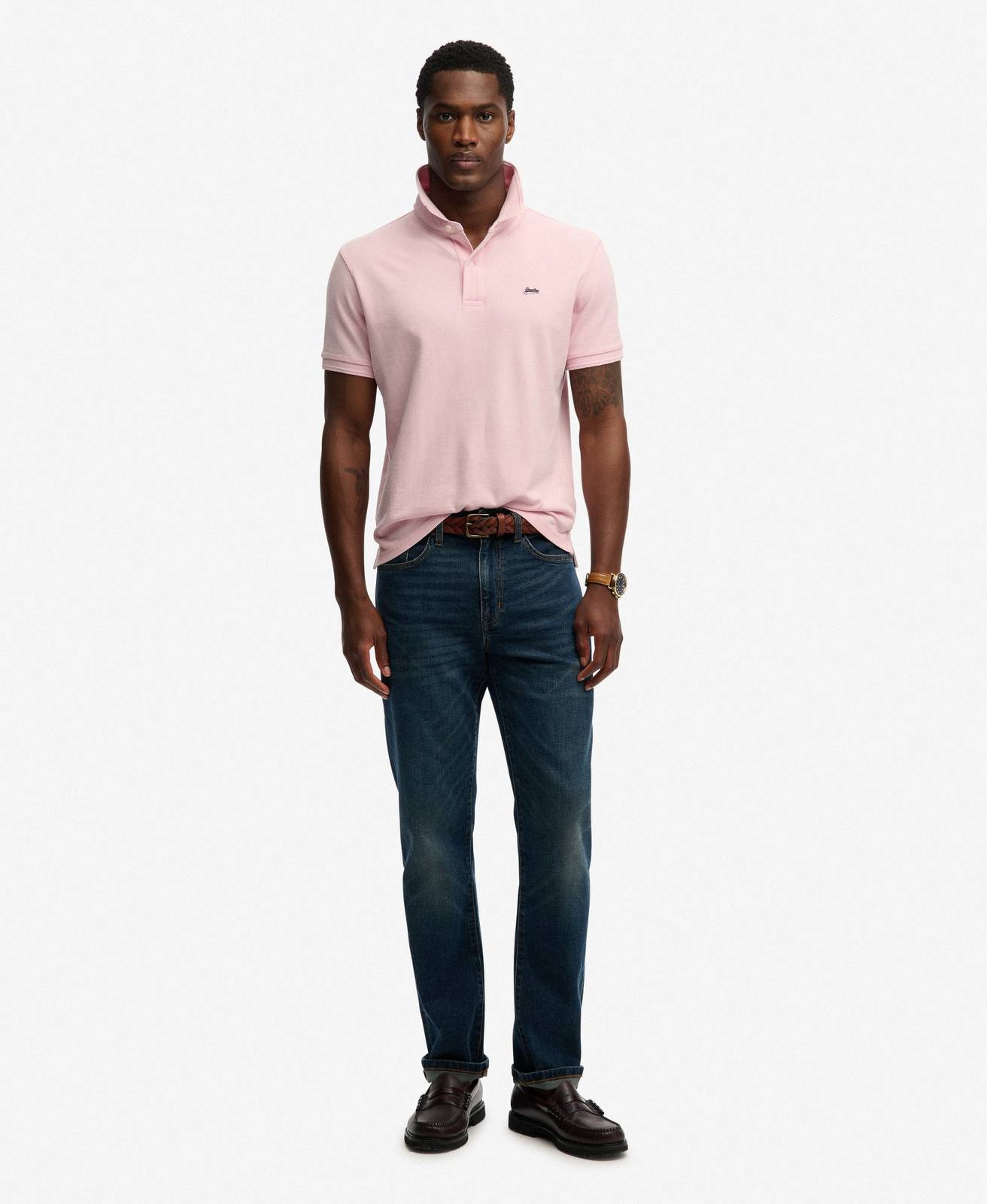 SUPERDRY Classic Piquet Polo Man pink Photo 5