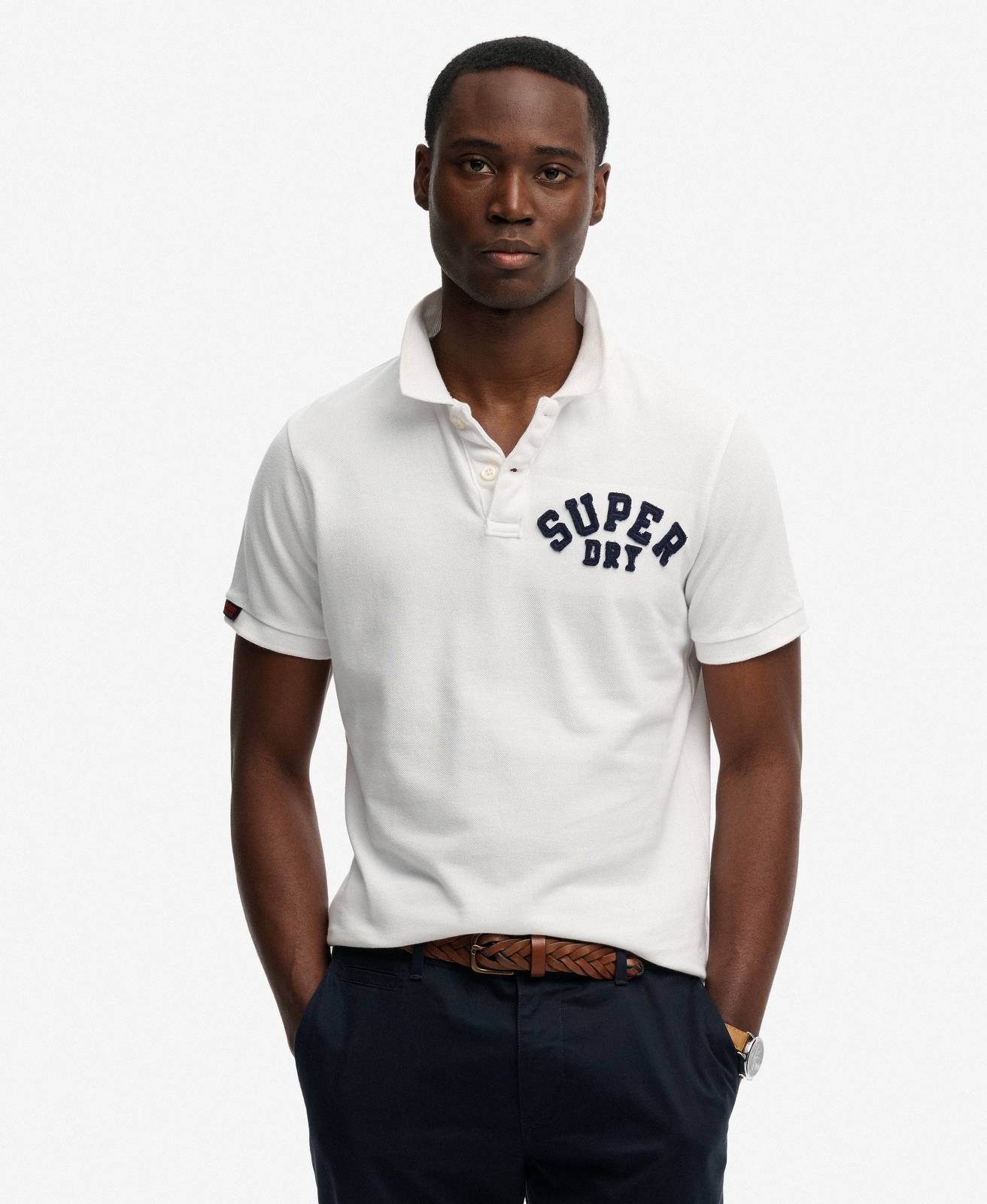 SUPERDRY Vintage Ahtletic Polo Man white