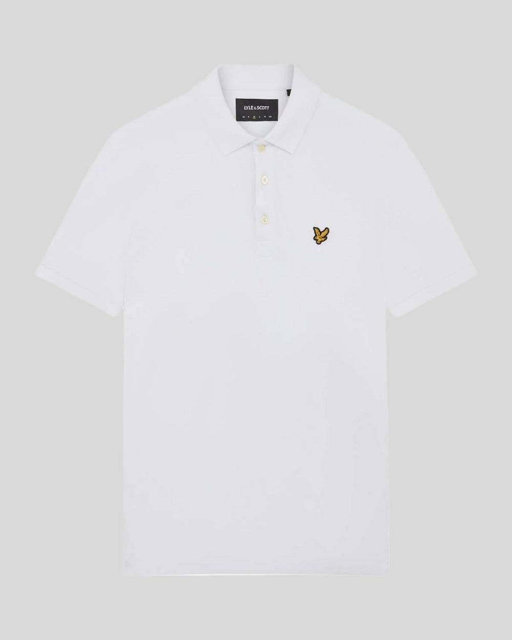 LYLE & SCOTT Plain Polo Shirt Man white