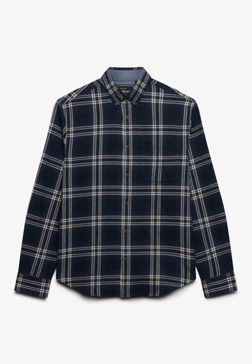 SUPERDRY Shirt lumberjack Uomo blu