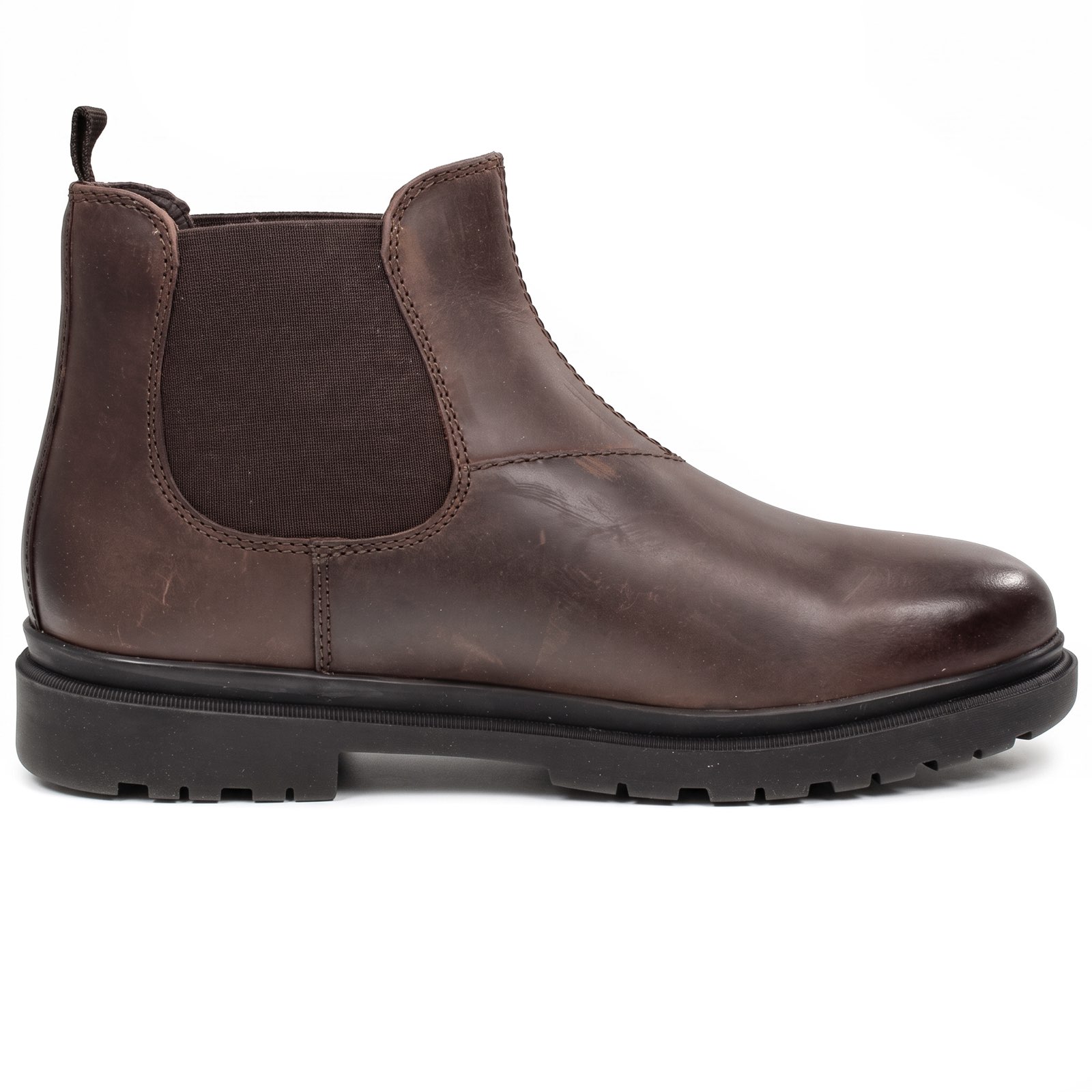 GEOX Andalo - Chelsea Boots traspiranti in Pelle Uomo testa di moro Foto 3