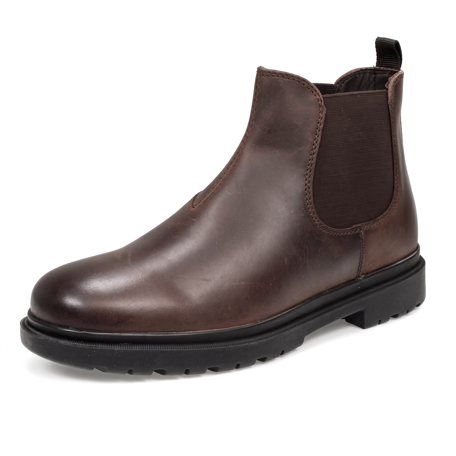 GEOX Andalo - Bottines Chelsea respirantes en cuir Homme brun marron