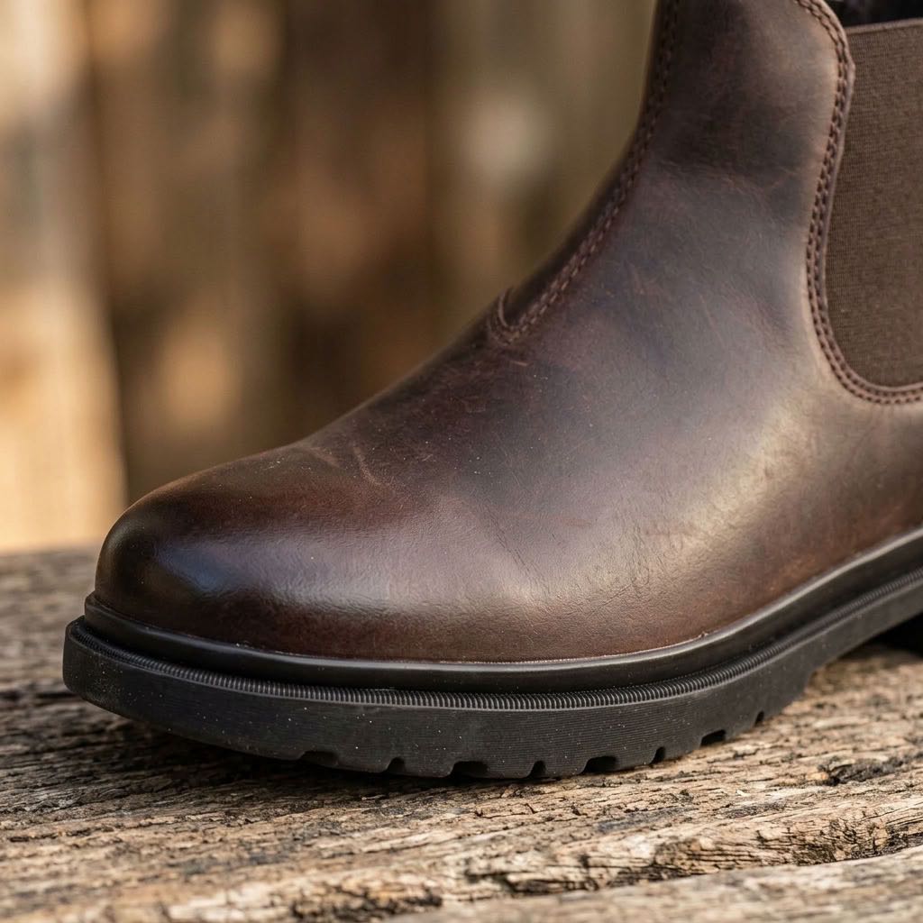 GEOX Andalo - Chelsea Boots traspiranti in Pelle Uomo testa di moro Foto 5