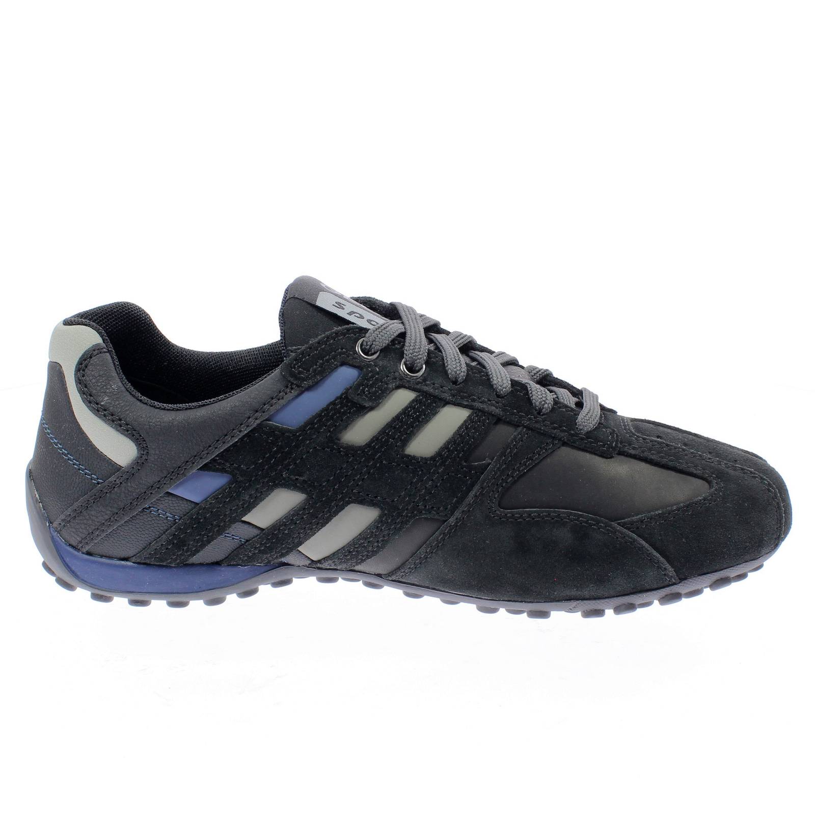 GEOX Snake - Sneakers in Suede traspiranti Uomo nero Foto 2