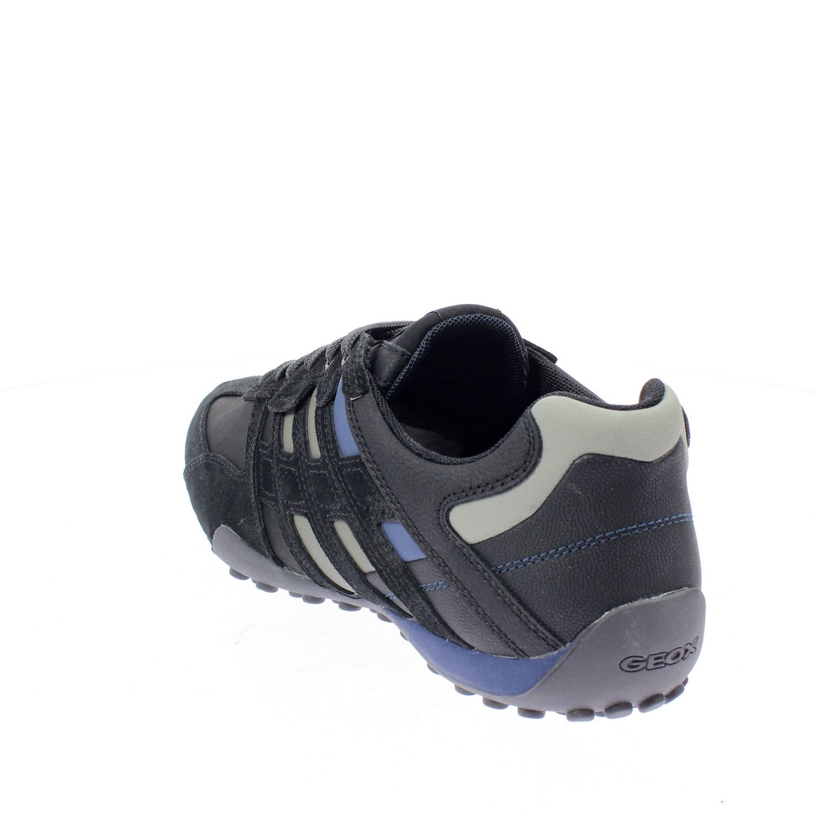 GEOX Snake - Sneakers in Suede traspiranti Uomo nero Foto 4