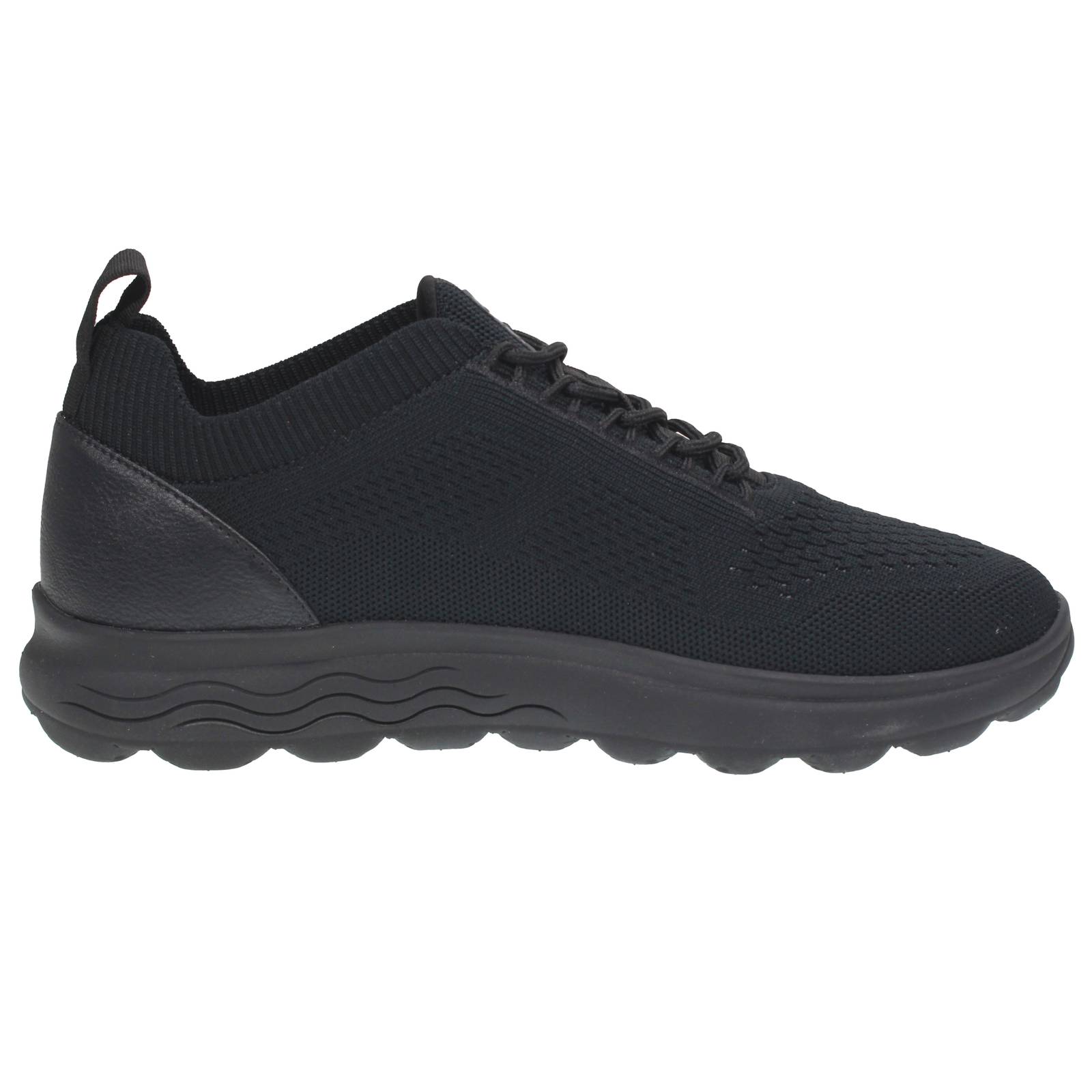 GEOX Spherica Knitted - Sneakers leggere traspiranti Uomo nero Foto 2