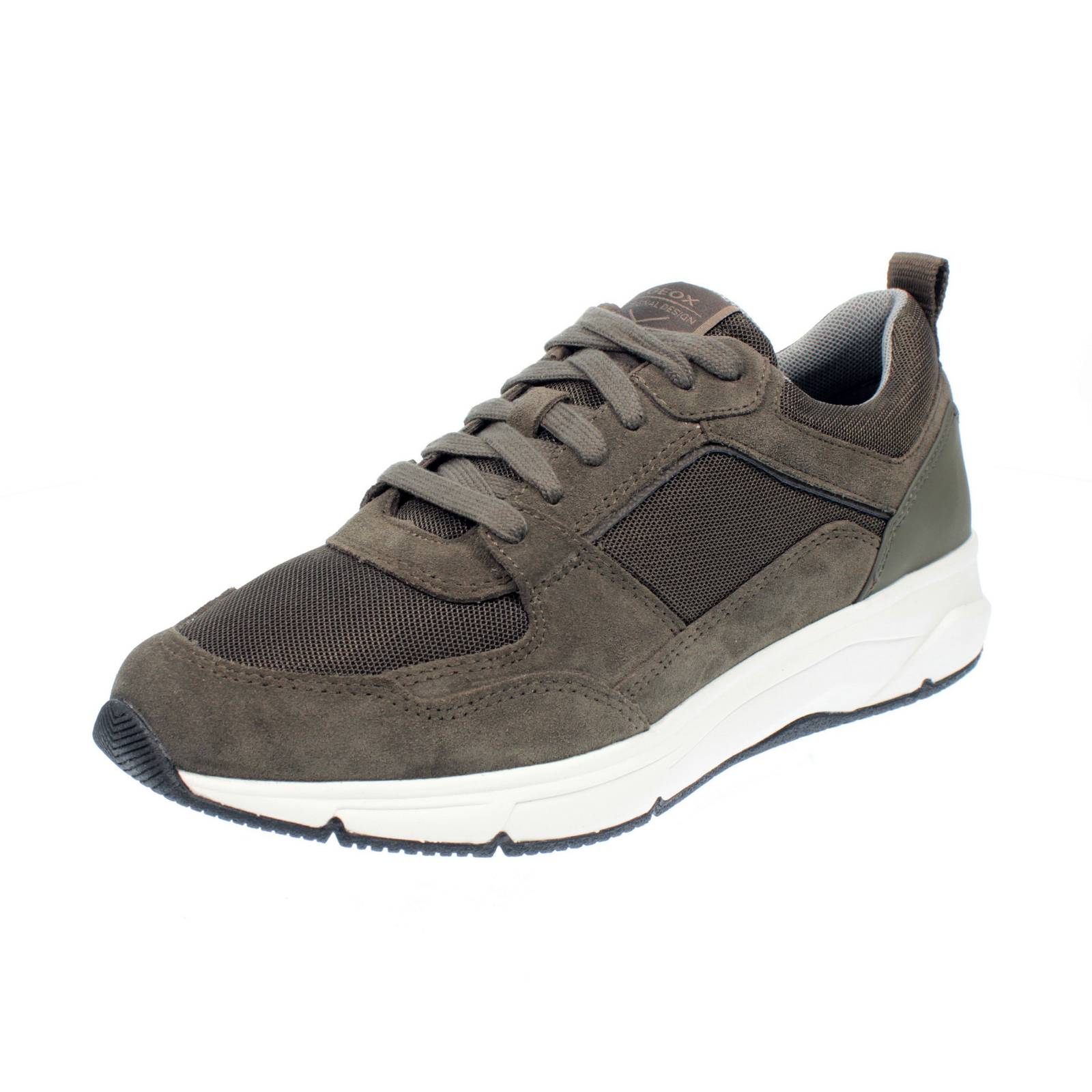 Geox Radente - Кроссовки из замши Traspiranti Цвета Каки - Повседневные кроссовки Uomo Scarpe