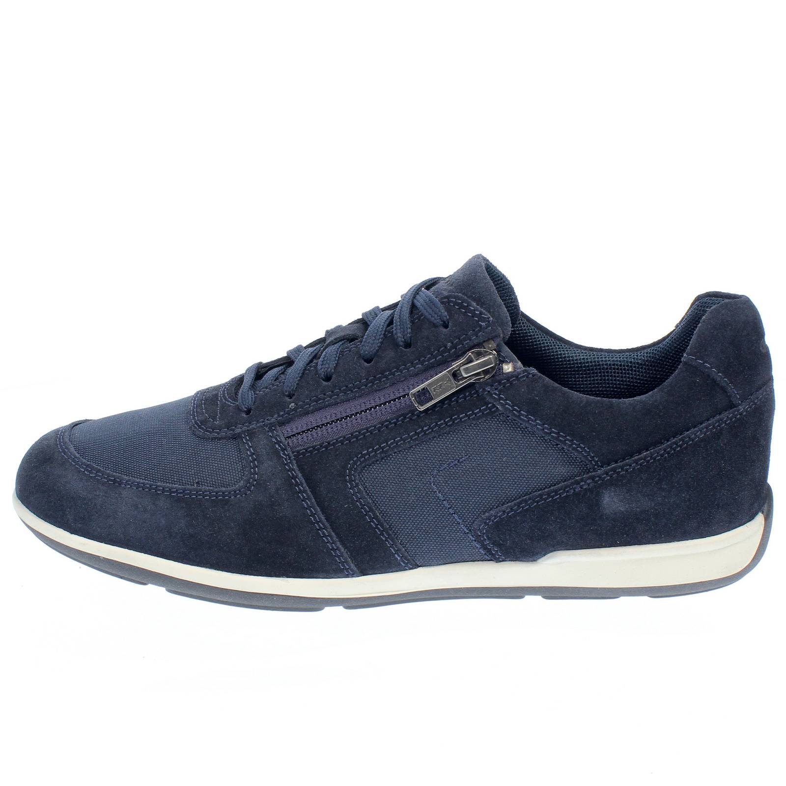 GEOX Ionio - Sneakers traspiranti con cerniera Uomo blu Foto 3