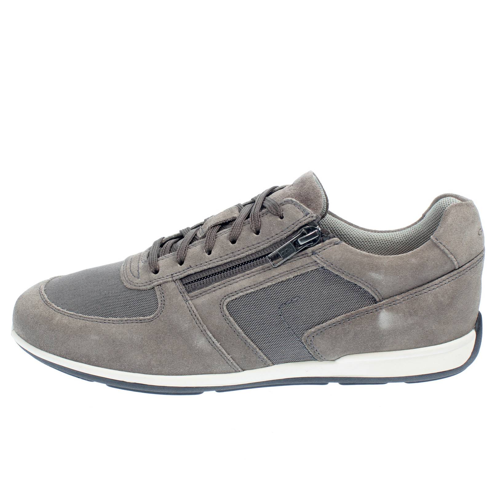 GEOX Ionio - Sneakers traspiranti con cerniera Uomo grigio Foto 3