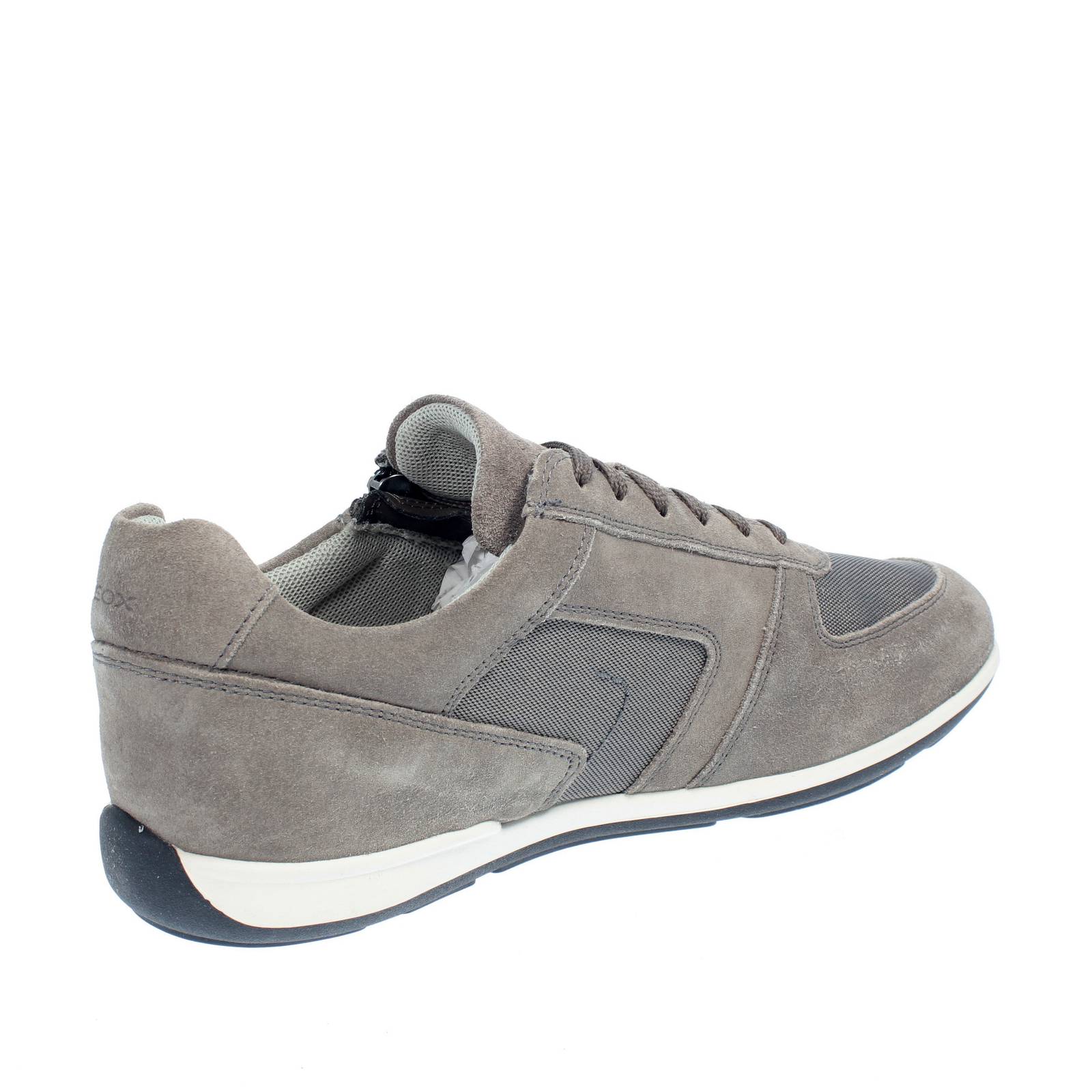 GEOX Ionio - Sneakers traspiranti con cerniera Uomo grigio Foto 4