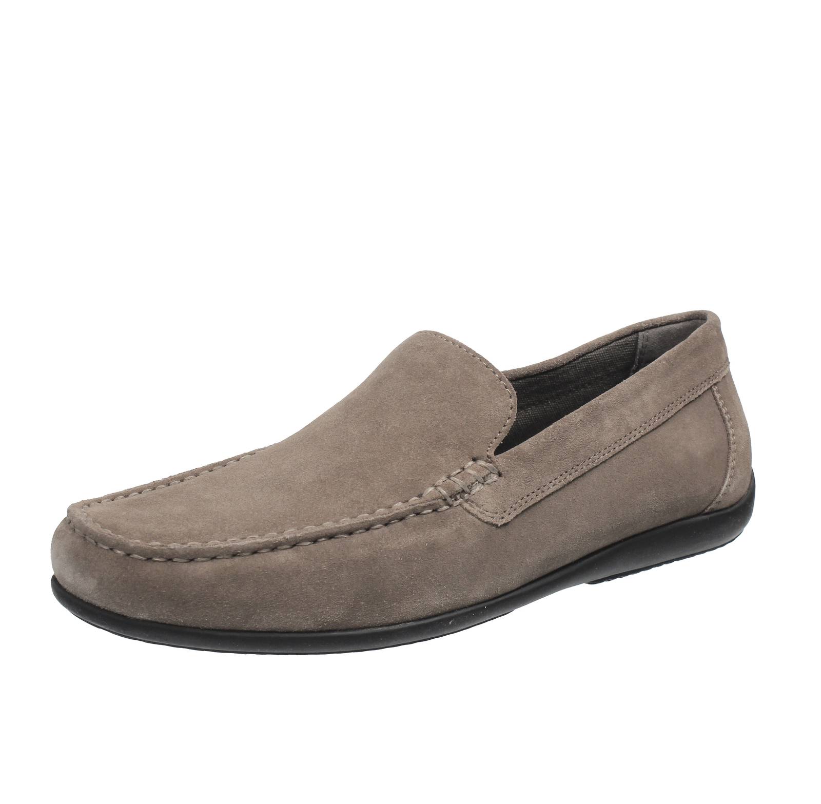 Geox Ascanio - Mocassini Traspiranti из бежевой замши - Uomo Scarpe Mocassini