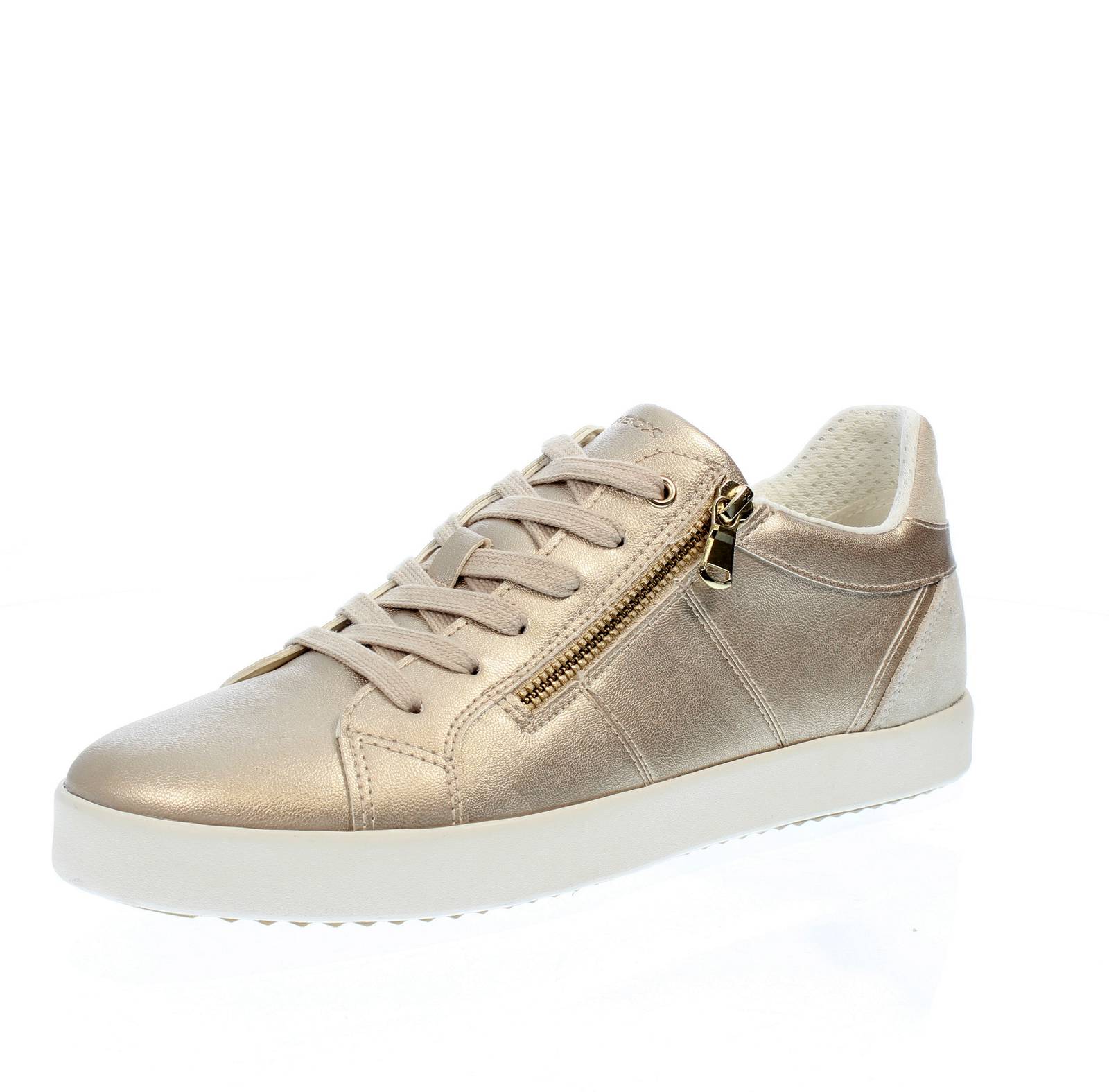 Geox Blomiee - Кроссовки Traspiranti In Pelle Oro - Кроссовки Donna Scarpe 15690₽
