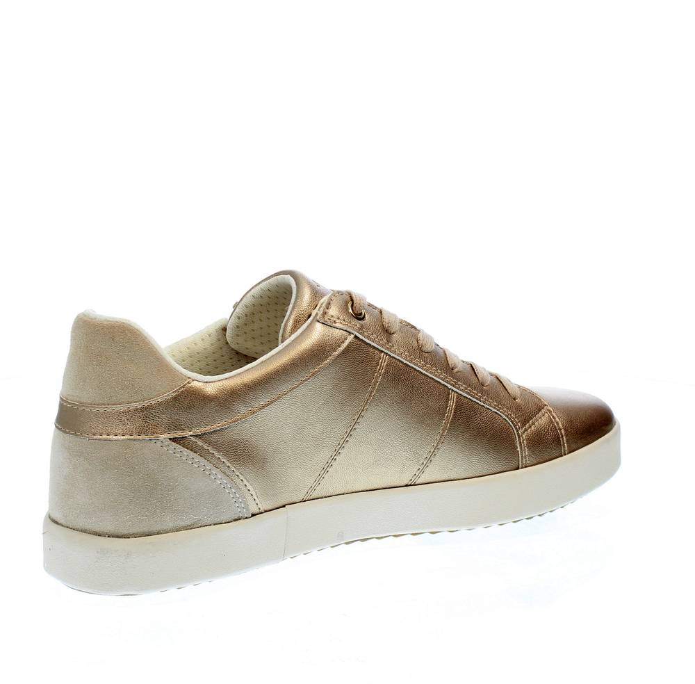 GEOX Blomiee Sneakers traspiranti in Pelle oro Sneakers Sporty
