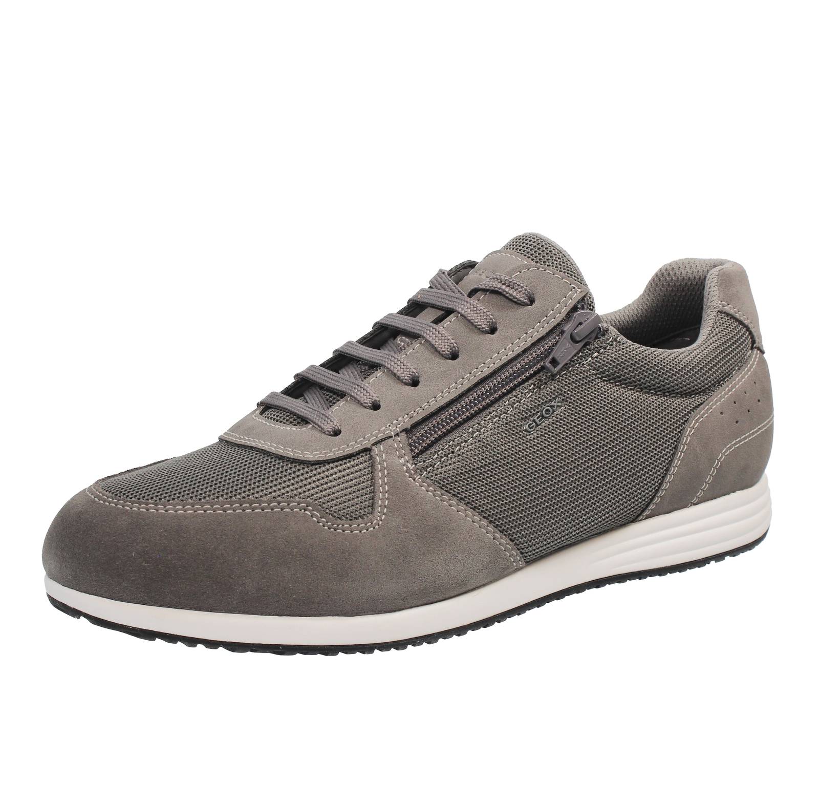 GEOX Arthien - Sneakers traspiranti in Suede Uomo grigio