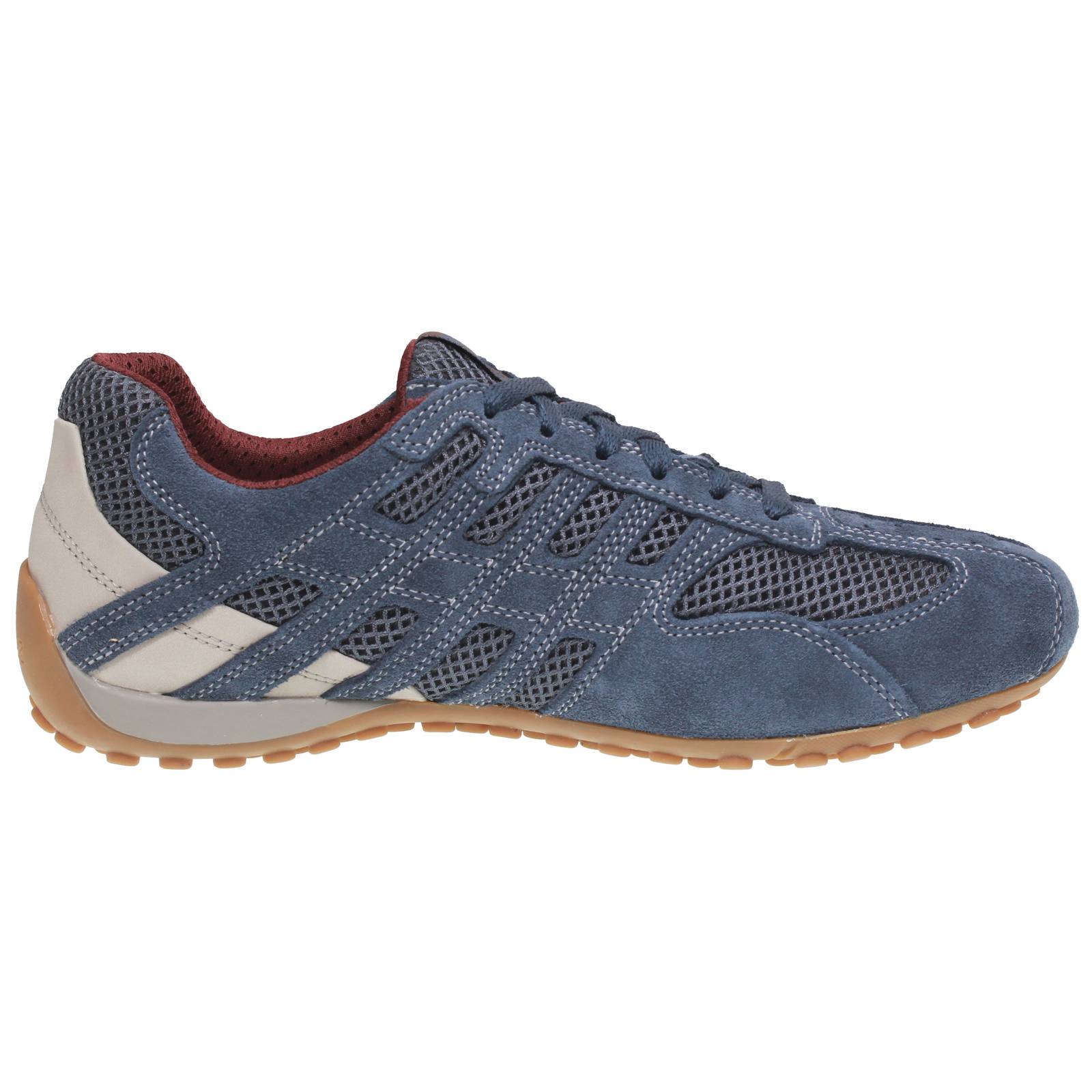 GEOX Snake - Atmungsaktive Wildleder-Sneakers Herren blau Foto 2