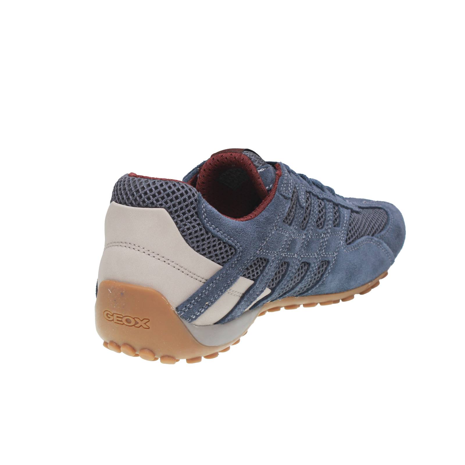 GEOX Snake - Atmungsaktive Wildleder-Sneakers Herren blau Foto 4