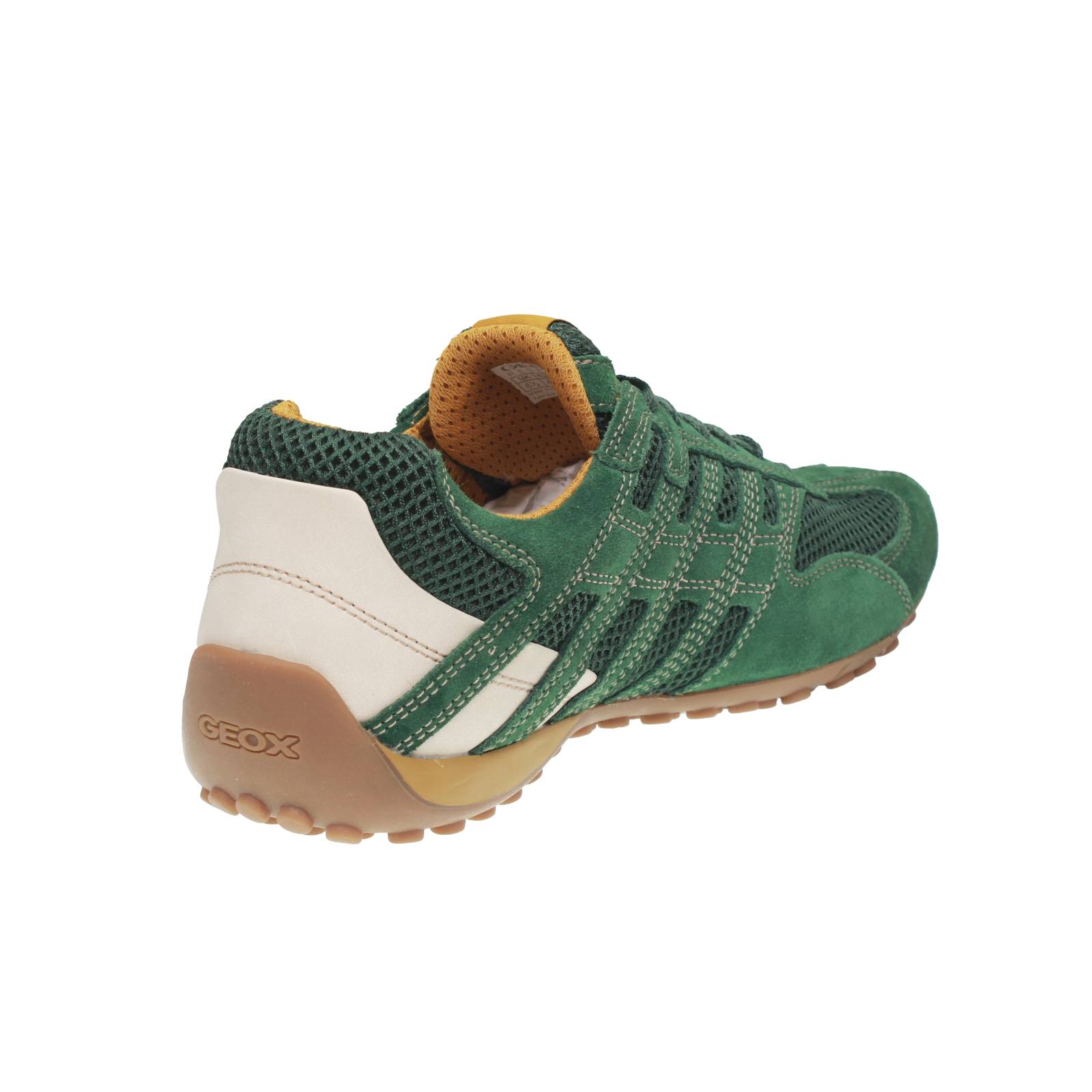 GEOX Snake - Atmungsaktive Wildleder-Sneakers Herren grün Foto 4