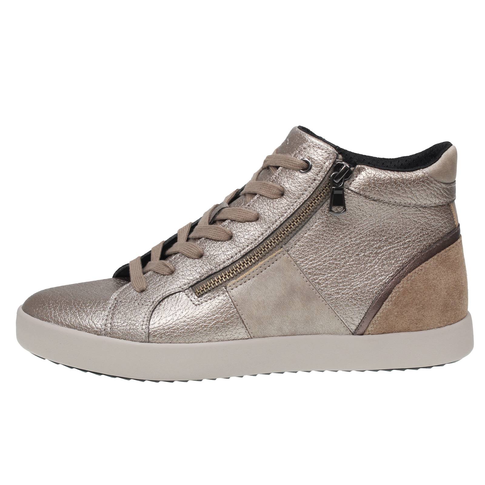 GEOX Blomiee - Sneakers traspiranti in Pelle Donna sabbia Foto 3
