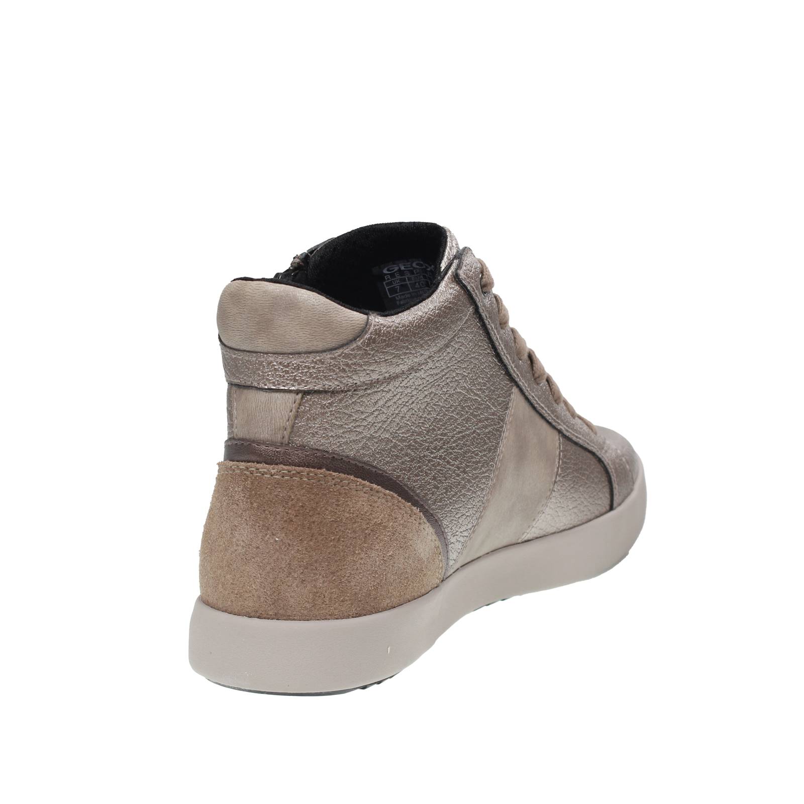 GEOX Blomiee - Sneakers traspiranti in Pelle Donna sabbia Foto 4