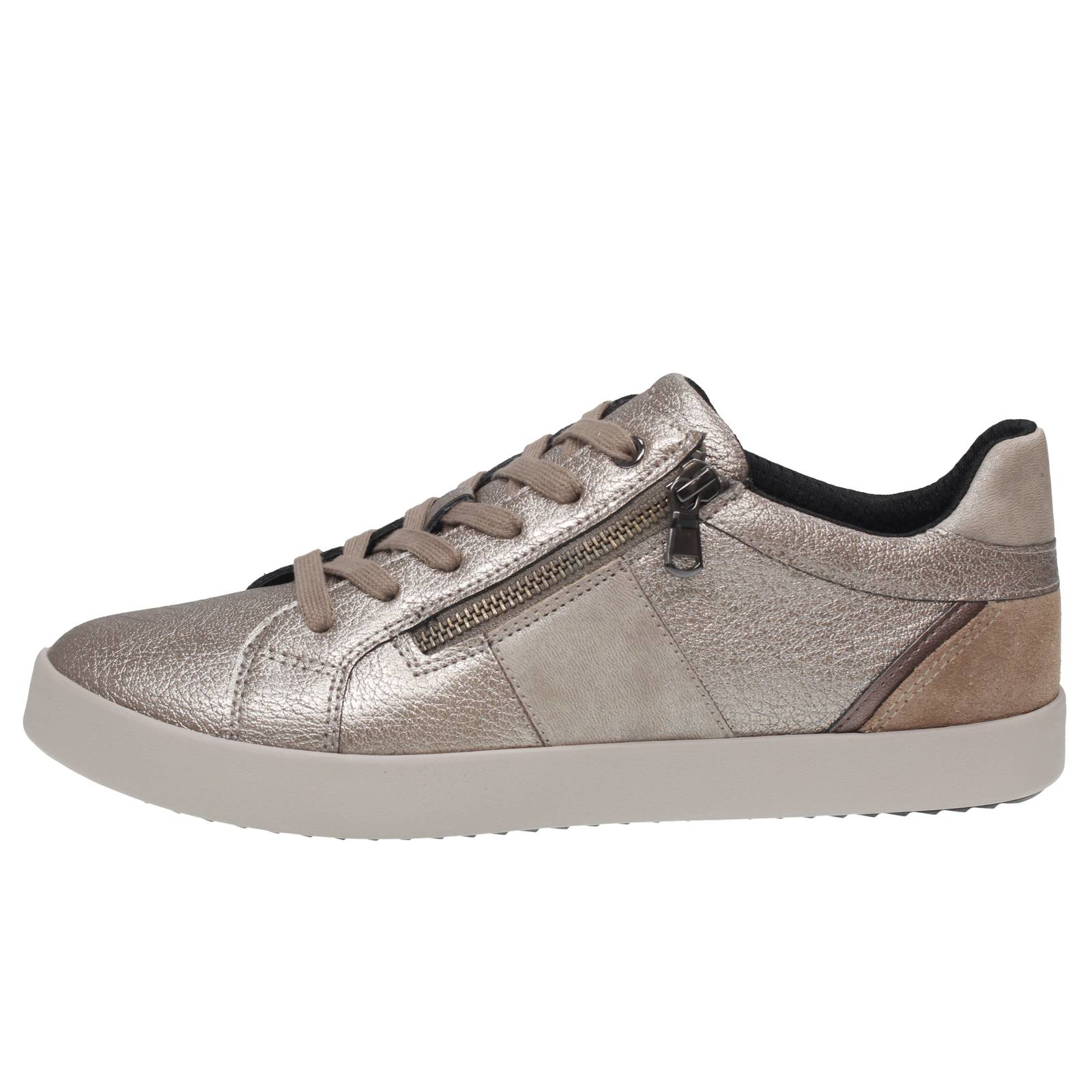 GEOX Blomiee - Sneakers traspiranti in Pelle Donna sabbia Foto 3