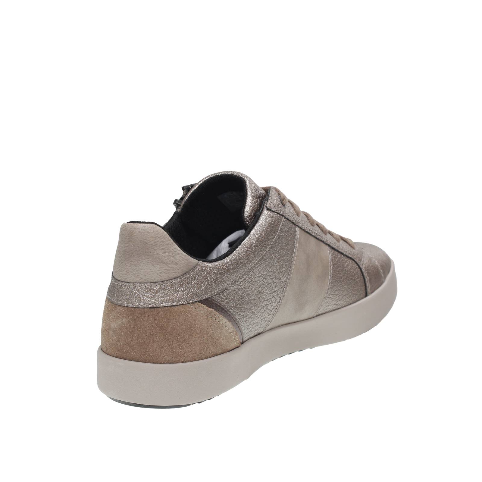 GEOX Blomiee - Sneakers traspiranti in Pelle Donna sabbia Foto 4