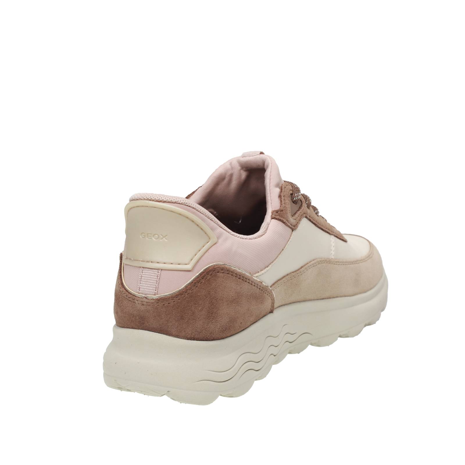 GEOX Spherica Plus - Sneakers traspiranti in Pelle Donna beige Foto 4