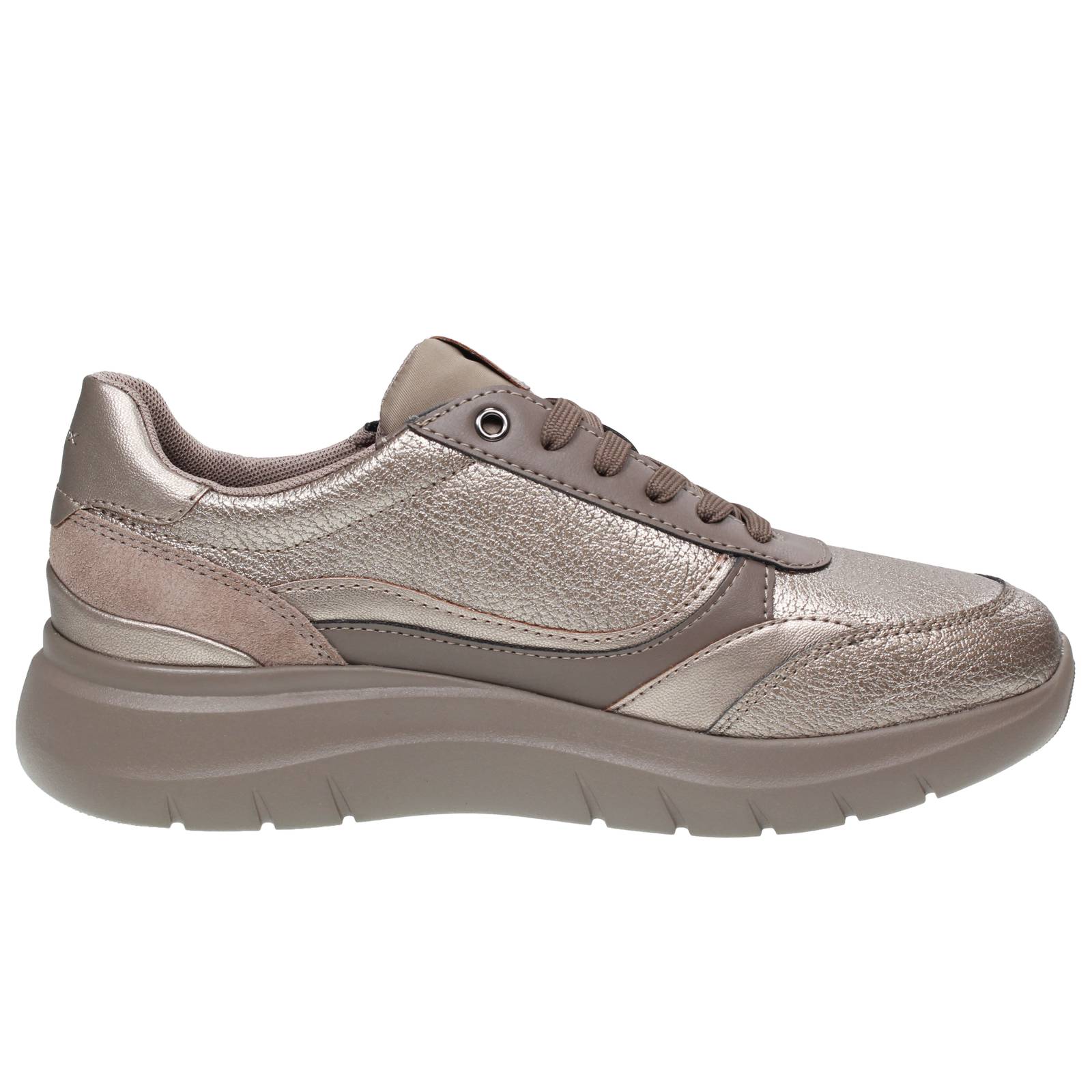 GEOX Plummery - Sneakers traspiranti in Suede Donna sabbia Foto 2