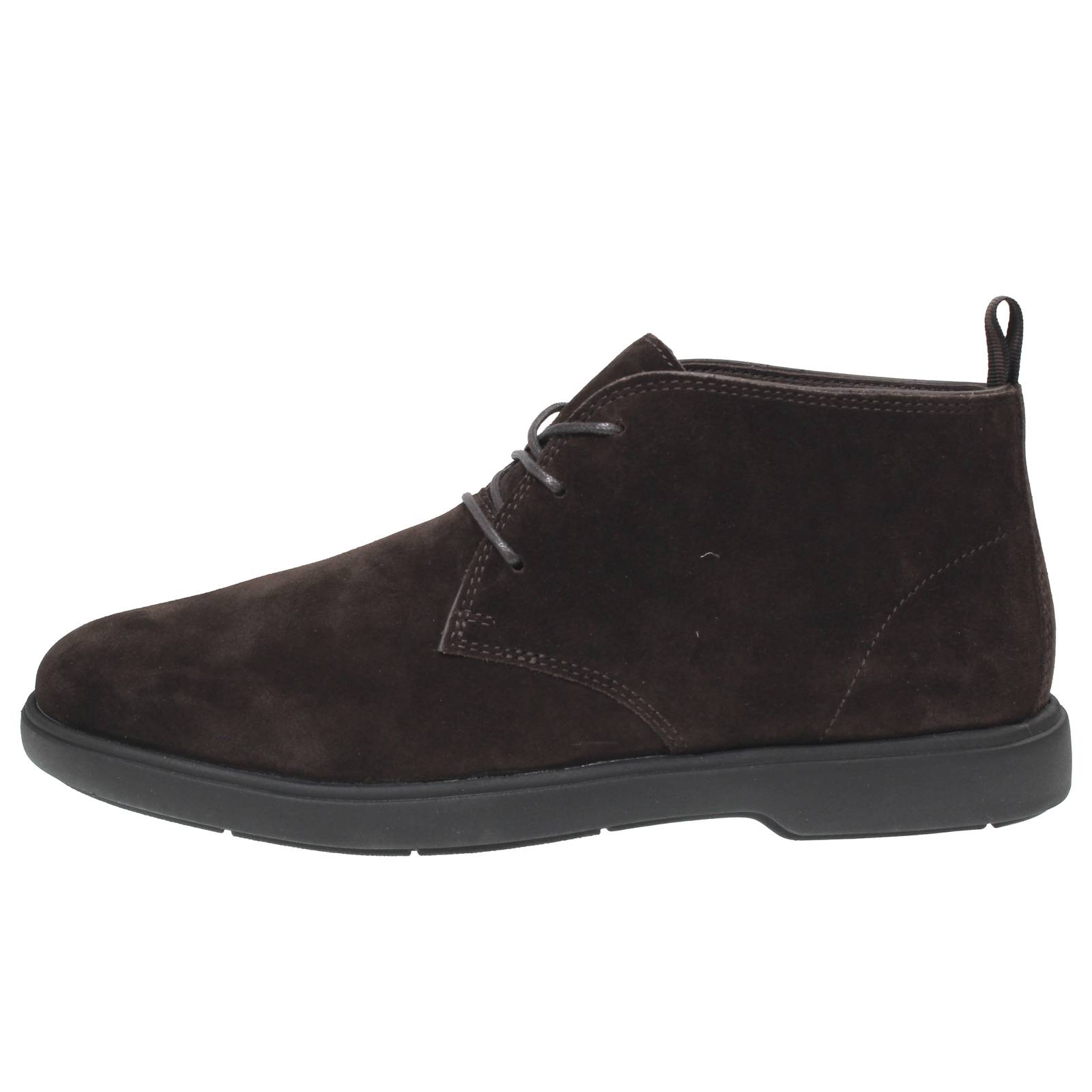 GEOX Spherica - Breathable suede ankle boots Man dark brown Photo 3