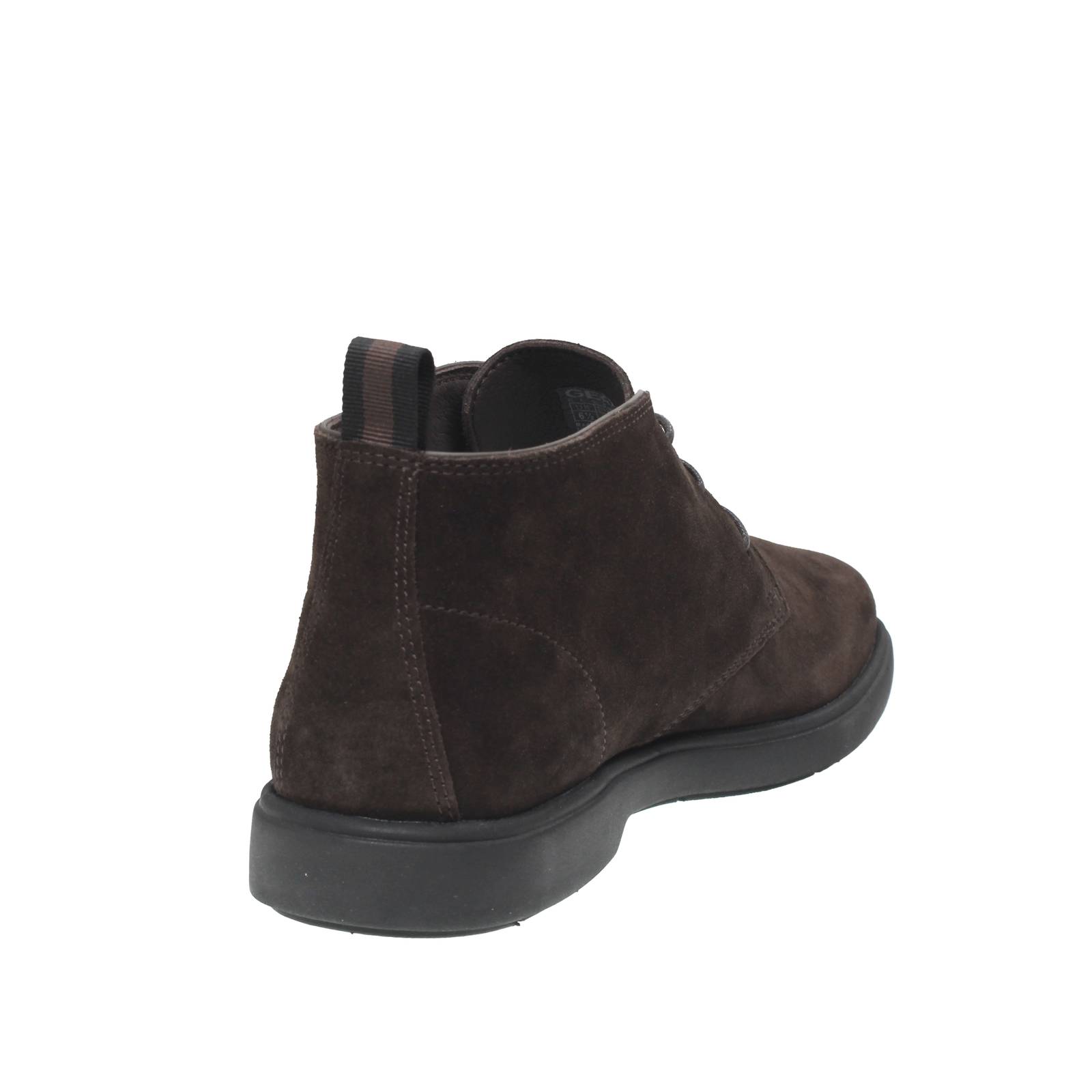 GEOX Spherica - Breathable suede ankle boots Man dark brown Photo 4
