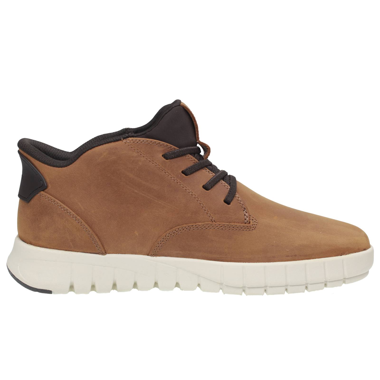 GEOX Flextride Plus - Sneakers alte in Pelle Uomo marrone Foto 2