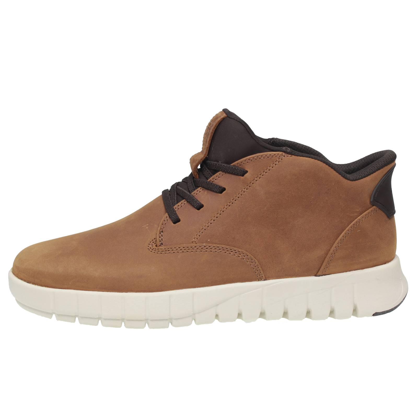 GEOX Flextride Plus - Sneakers alte in Pelle Uomo marrone Foto 3
