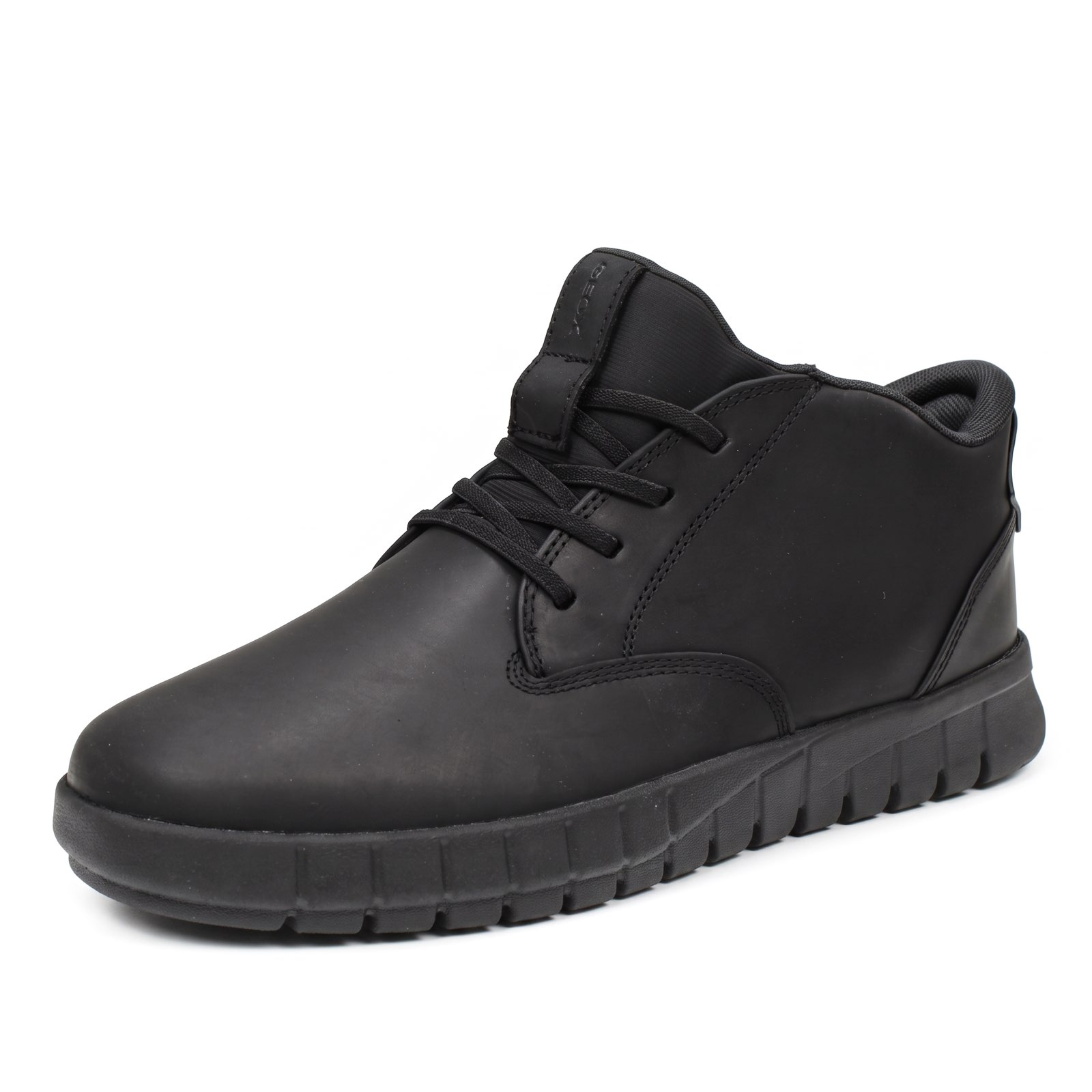 GEOX Flextride Plus - Sneakers montantes en cuir Homme noir