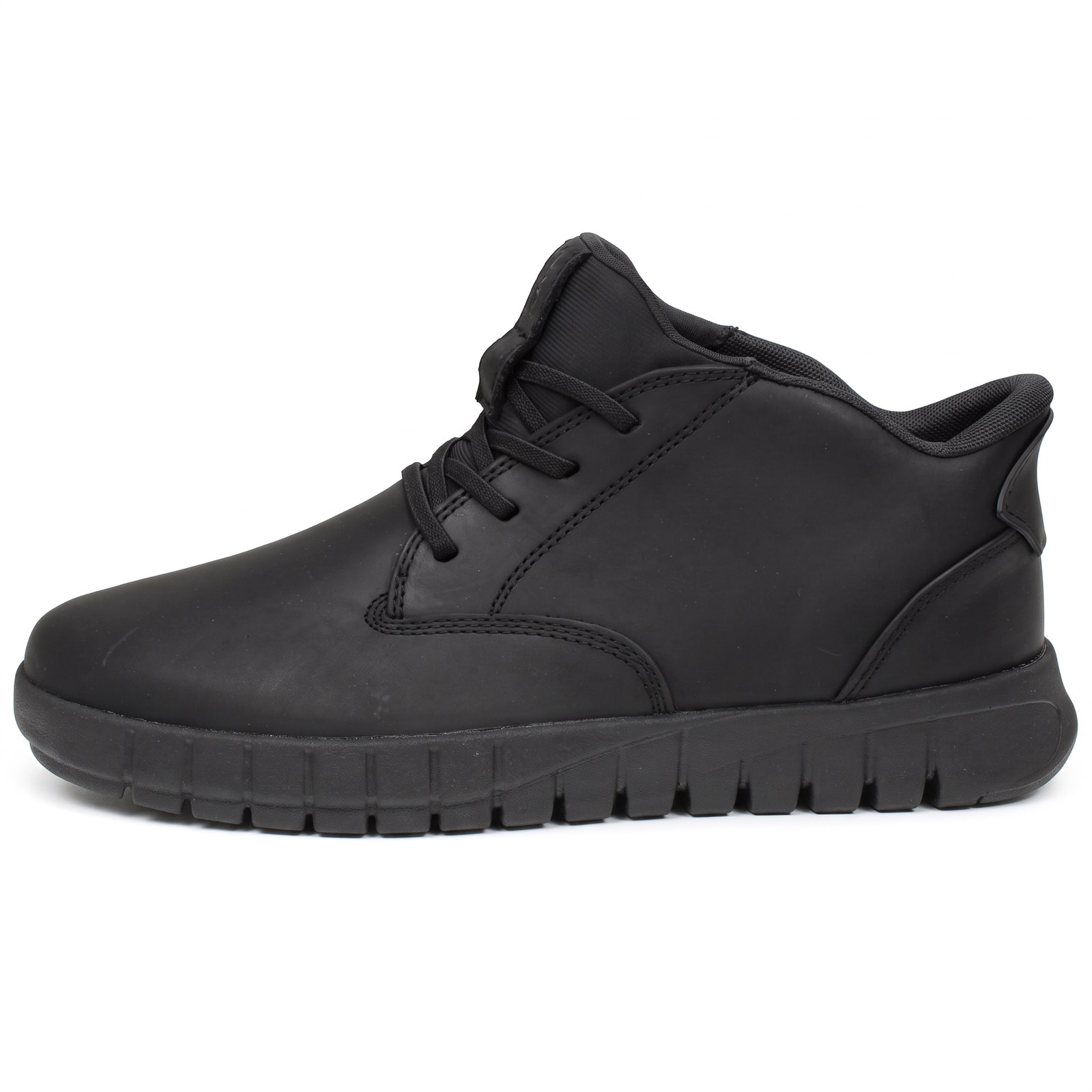 GEOX Flextride Plus - Sneakers alte in Pelle Uomo nero Foto 4
