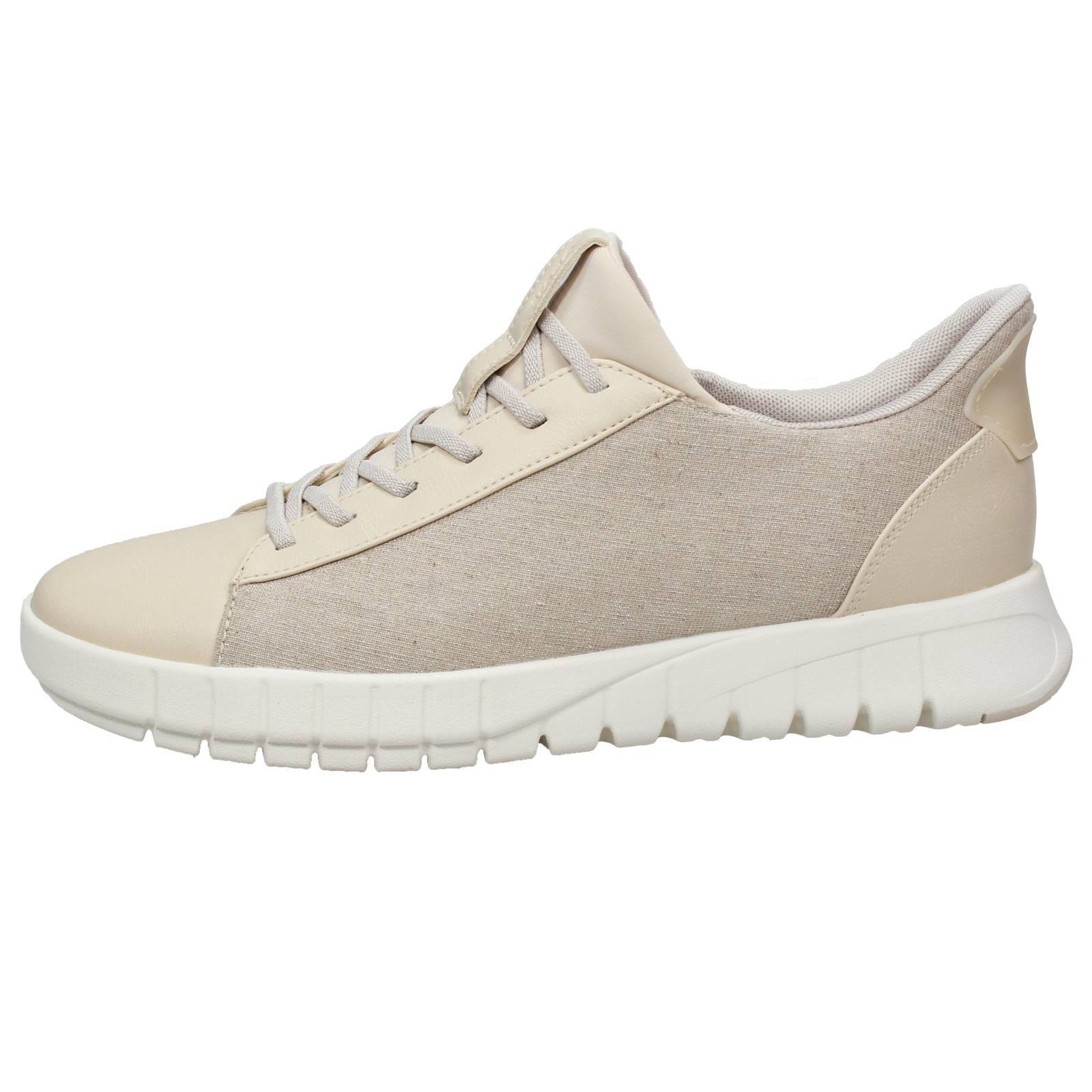 GEOX Flextride Plus - Baskets légères et respirantes Femme sable Photo 3