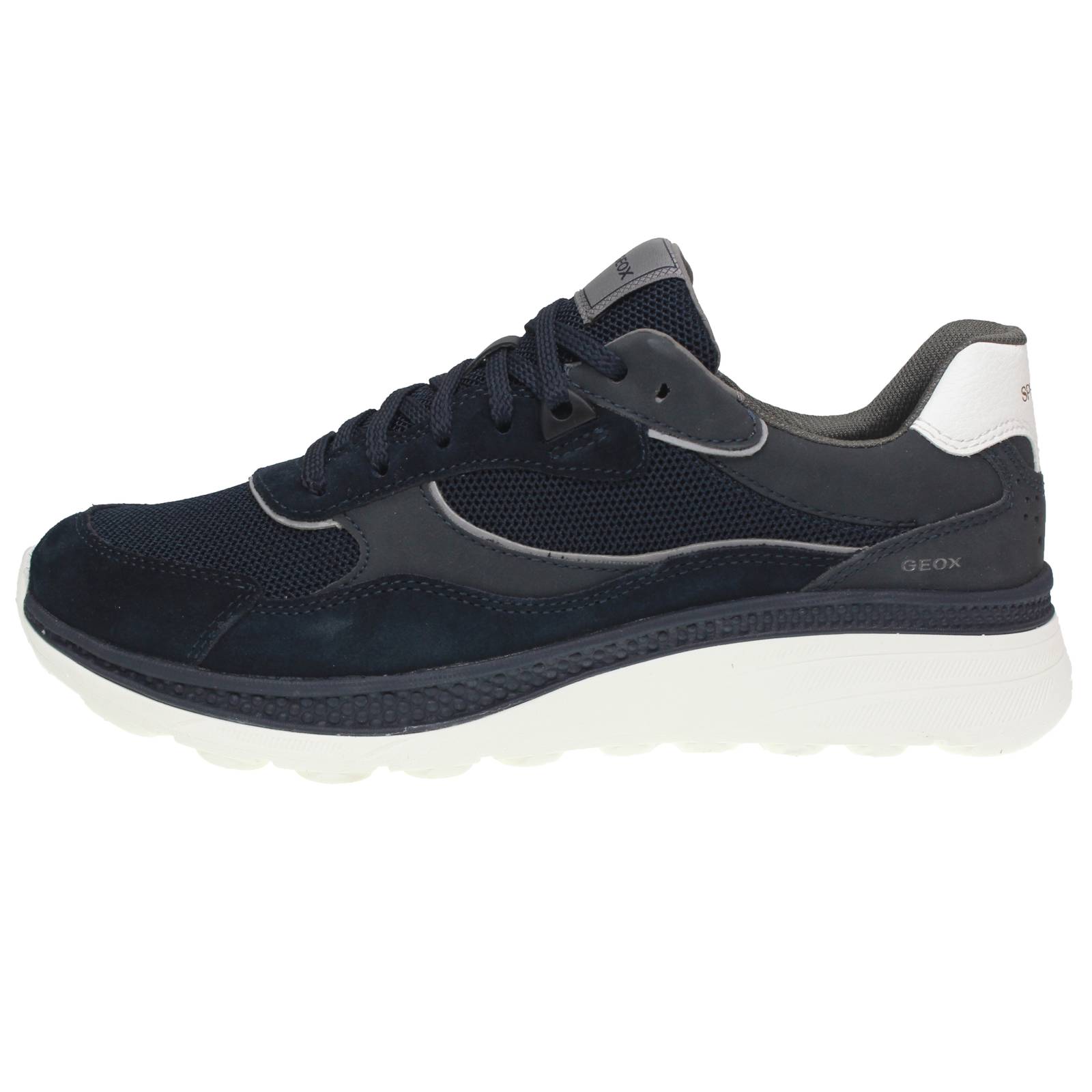 GEOX Spherica Actif - Breathable Suede Sneakers Man blue Photo 3