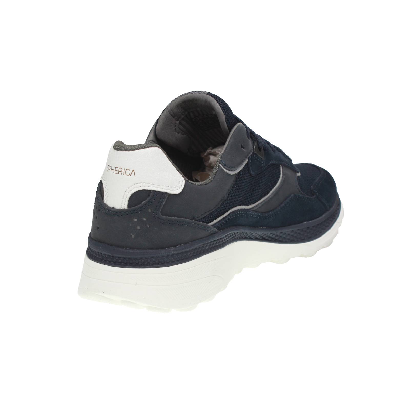GEOX Spherica Actif - Breathable Suede Sneakers Man blue Photo 4