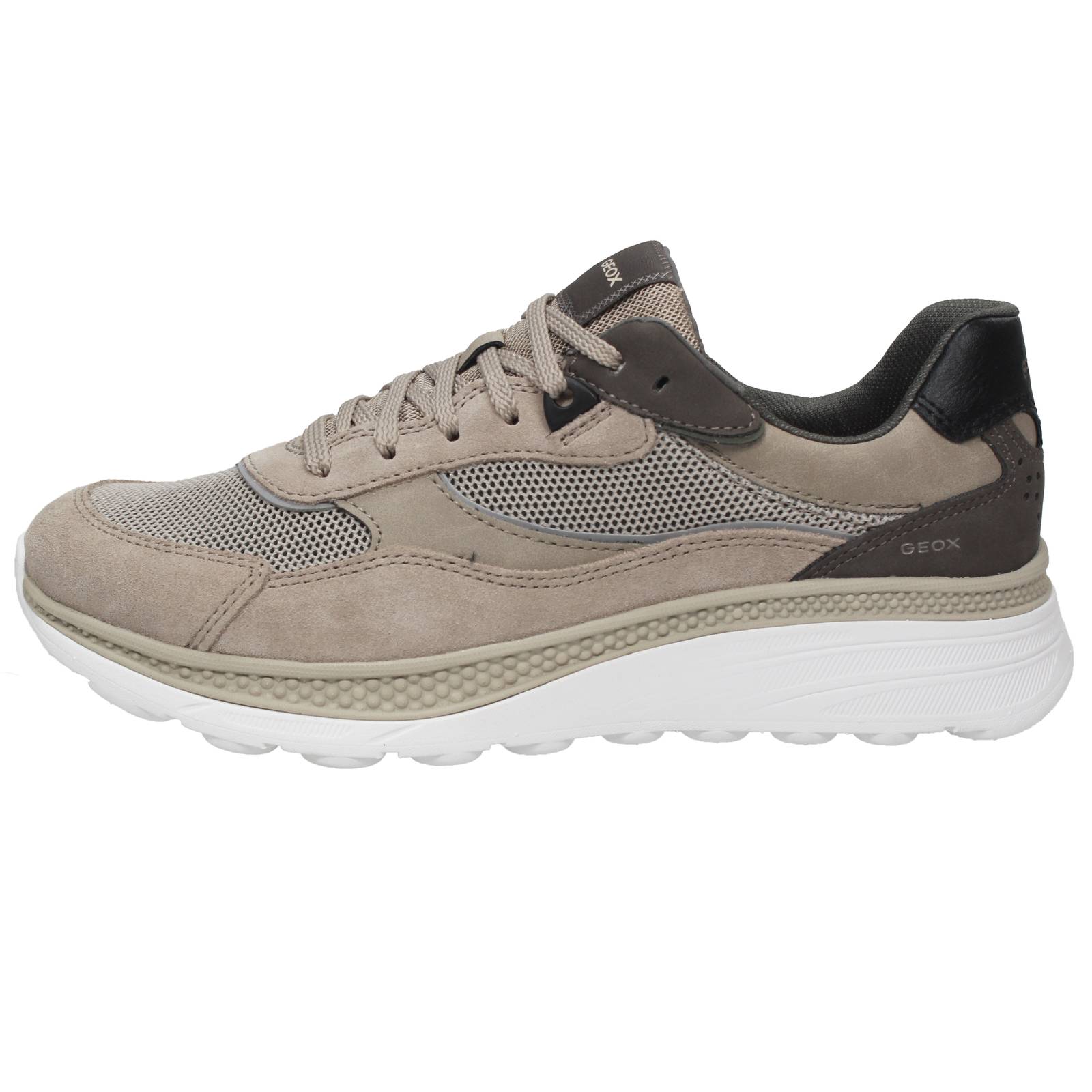 GEOX Spherica Actif - Sneaker traspiranti in Suede Uomo sabbia Foto 3