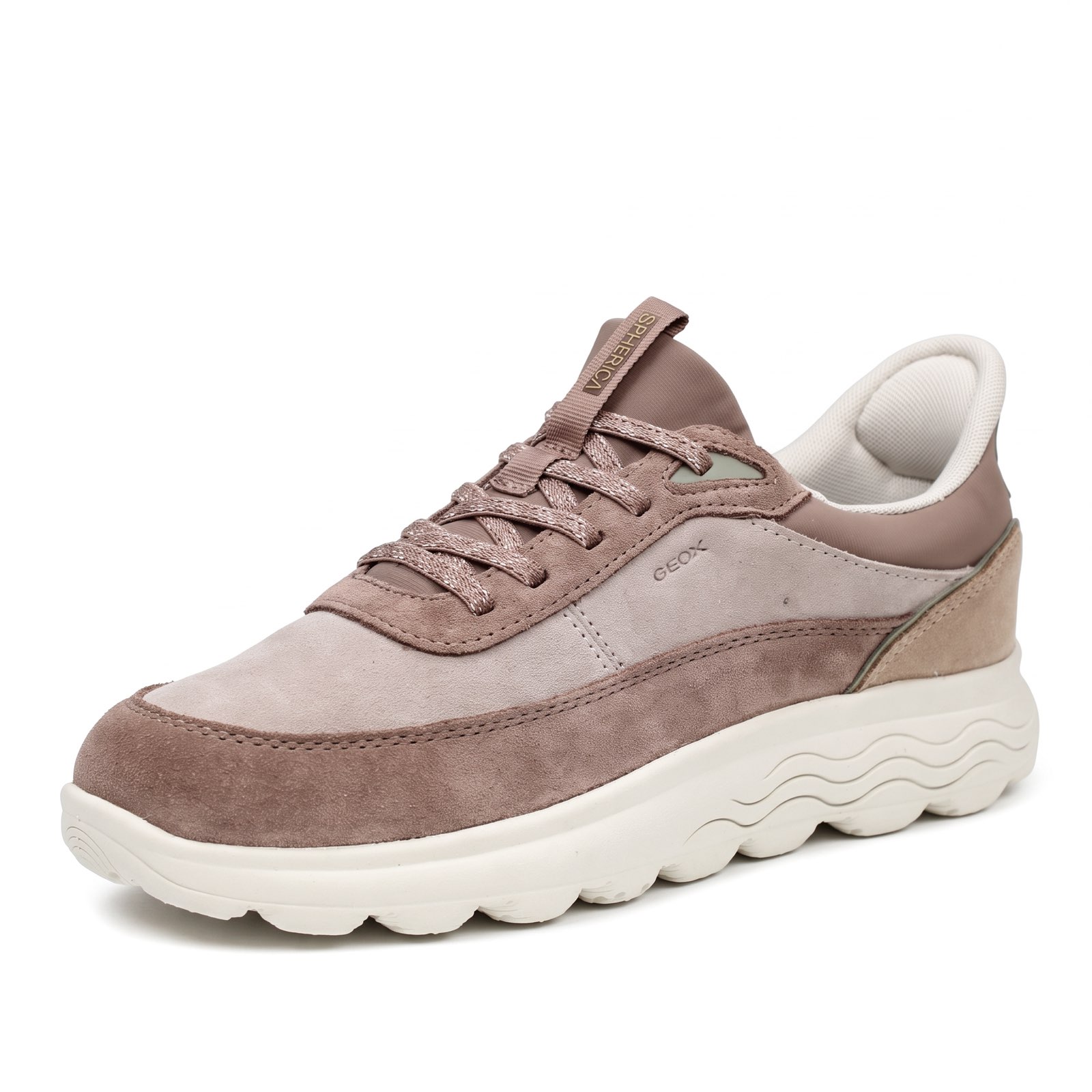 GEOX Spherica Plus - Breathable Leather Slip-Ons Woman sand Photo 1